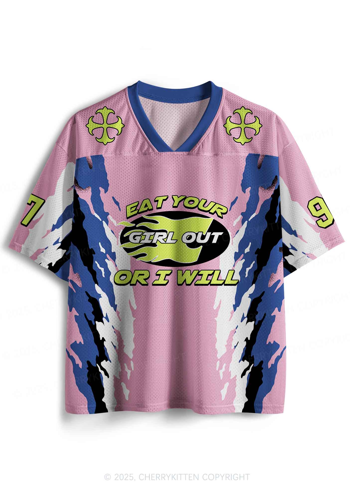 Custom Pink Eat Your Girl Out Pride Y2K Sport Jersey Shirts Cherrykitten