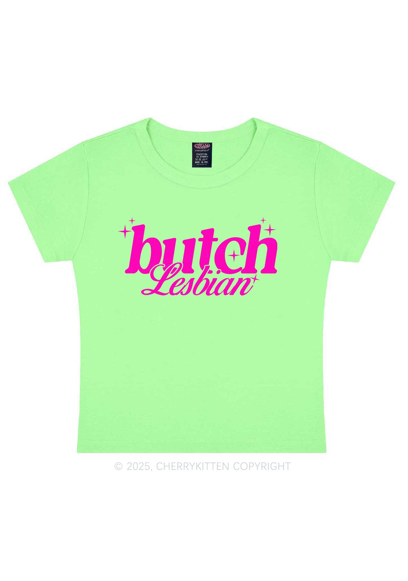 Butch Lesbian Y2K Baby Tee Cherrykitten