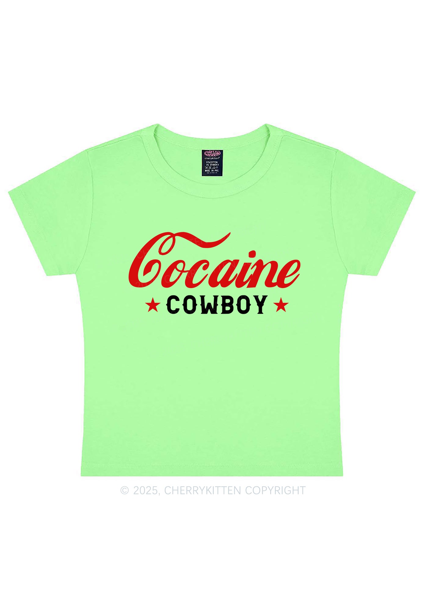 Cola Cowboy Y2K Baby Tee Cherrykitten