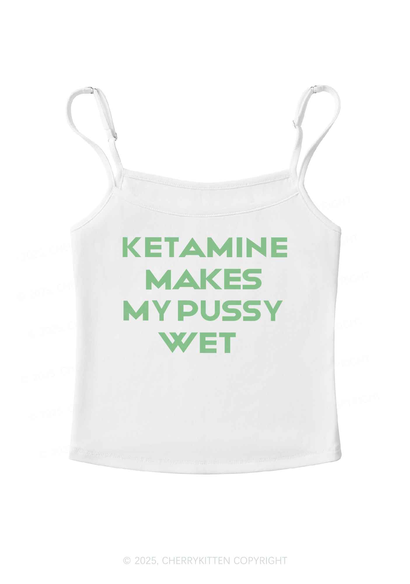 K Makes My Puxxy Wet Y2K Spaghetti Strap Cami Cherrykitten