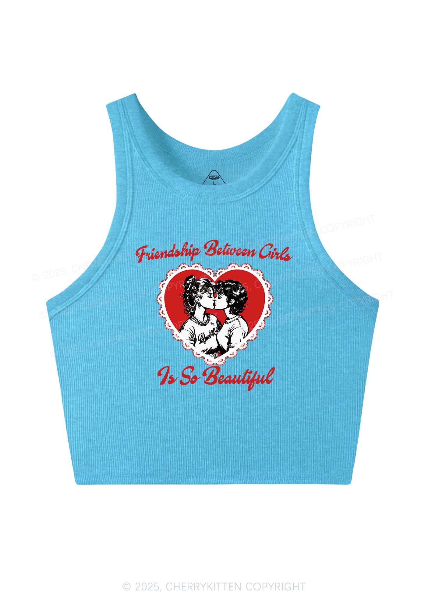 Friendship Between Girls Pride Y2K Crop Tank Top Cherrykitten