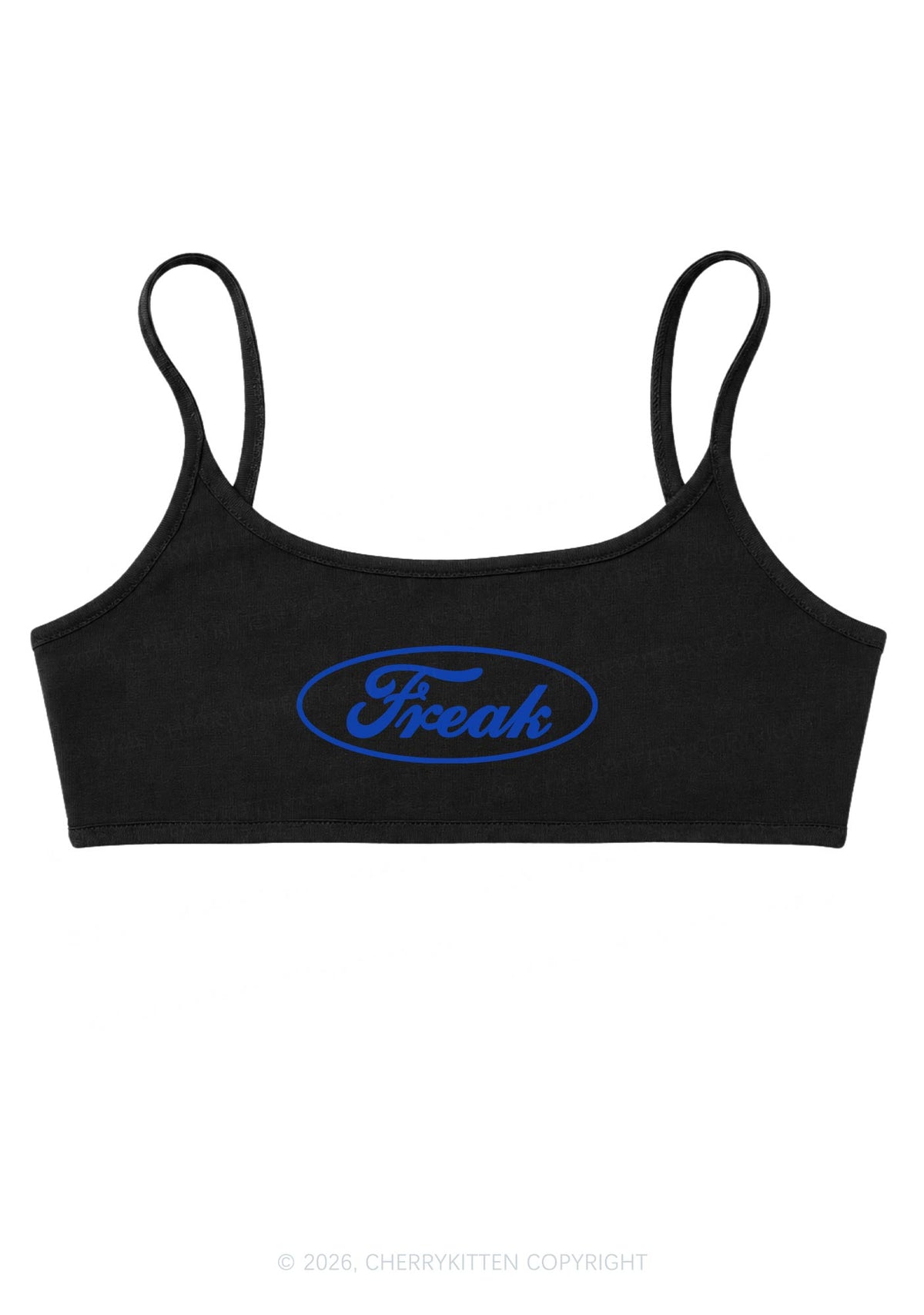 Oval Freak Y2K Super Crop Cami Cherrykitten