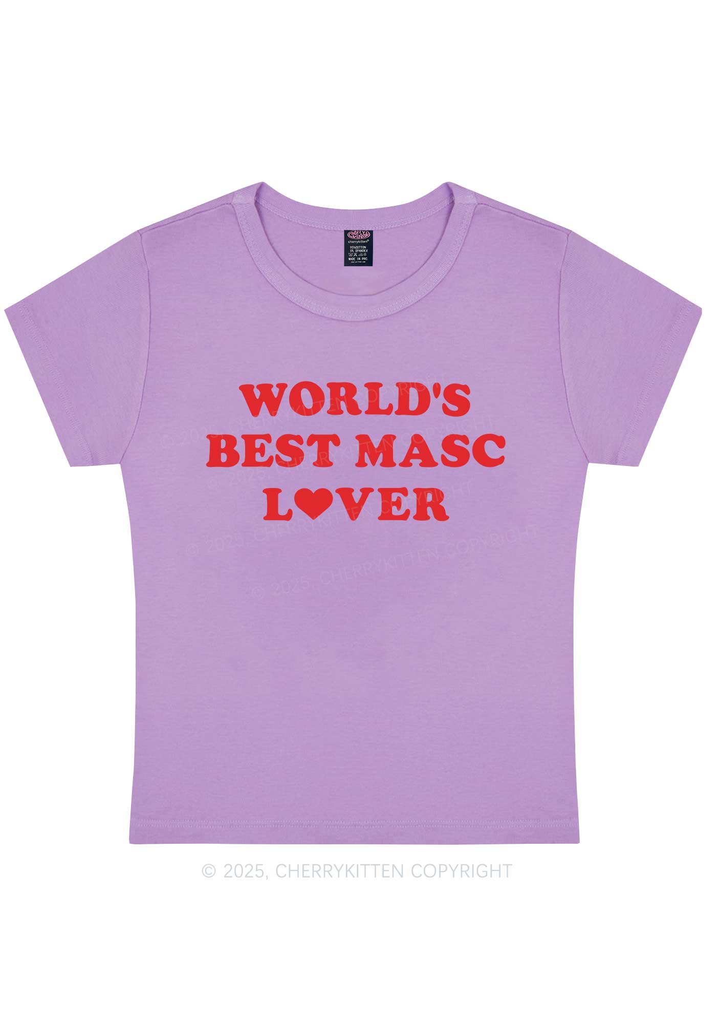 Worlds Best Masc Lover Pride Y2K Baby Tee Cherrykitten