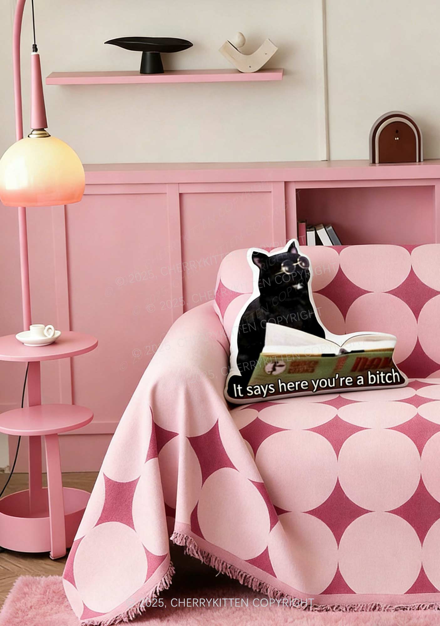 It Says Here Youre A Bxxch Y2K Ugly Pillow Cherrykitten