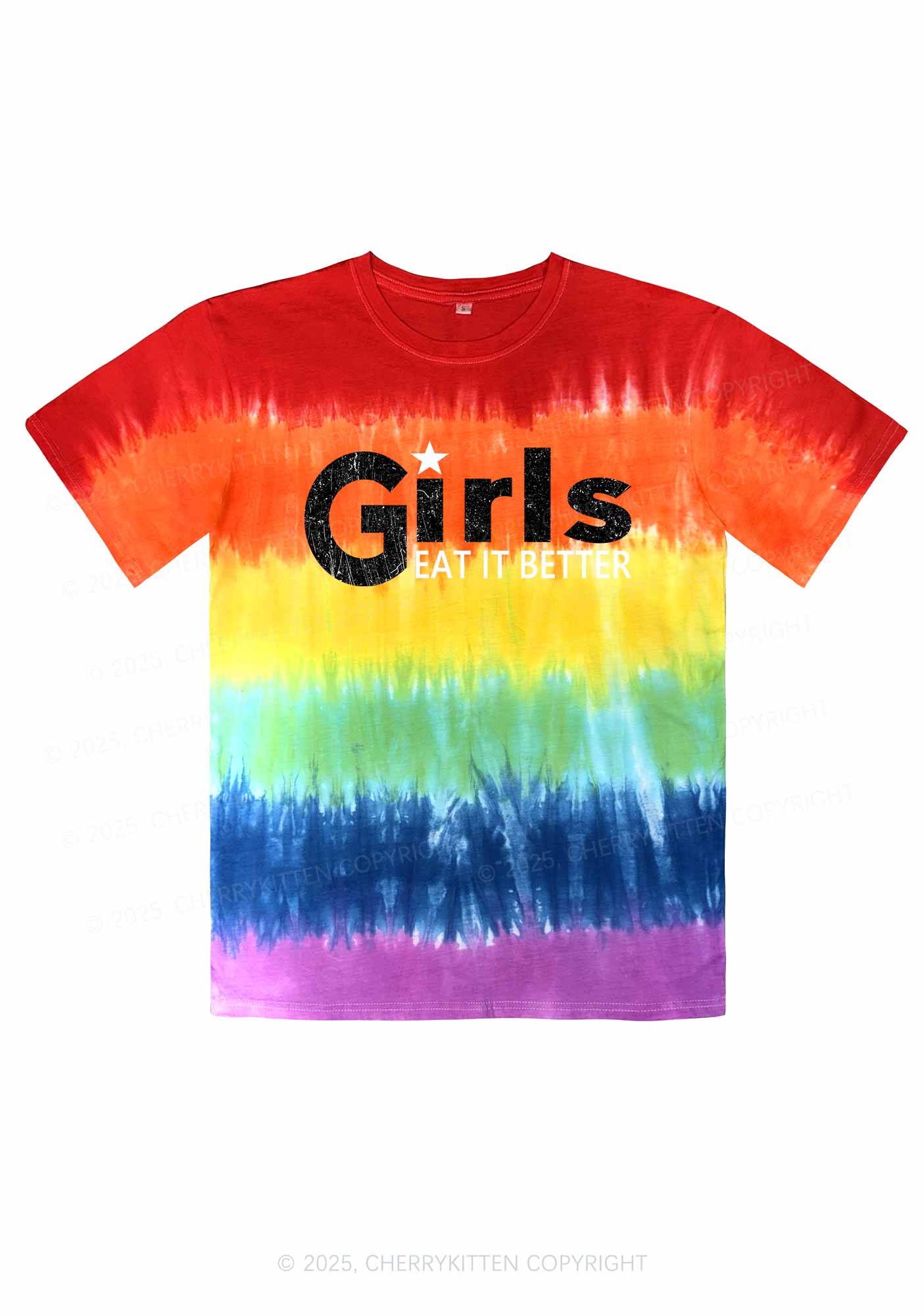 Girls Eat It Better Y2K Tie Dye Shirts Cherrykitten