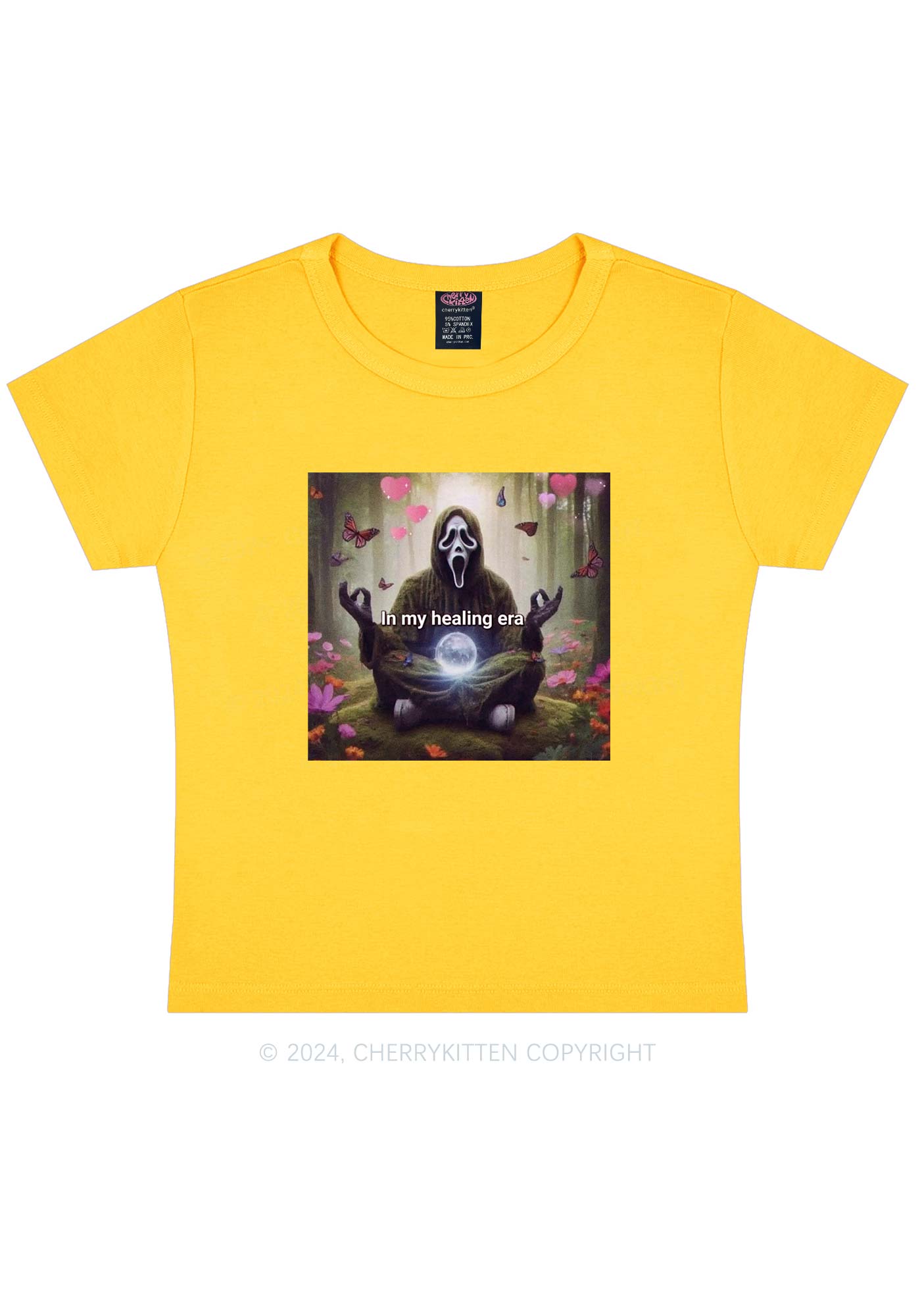 In My Healing Era Y2K Baby Tee Cherrykitten