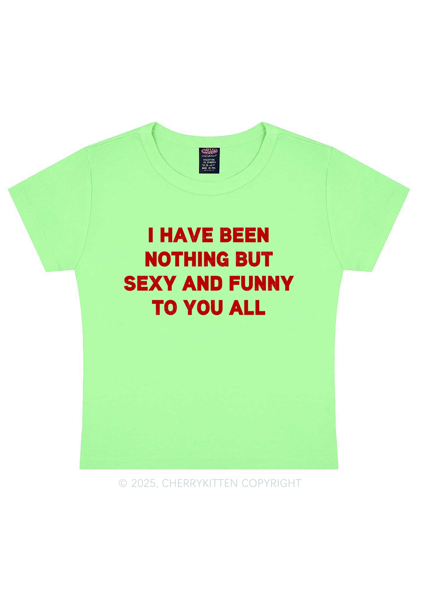 I Have Been Funny Y2K Baby Tee Cherrykitten