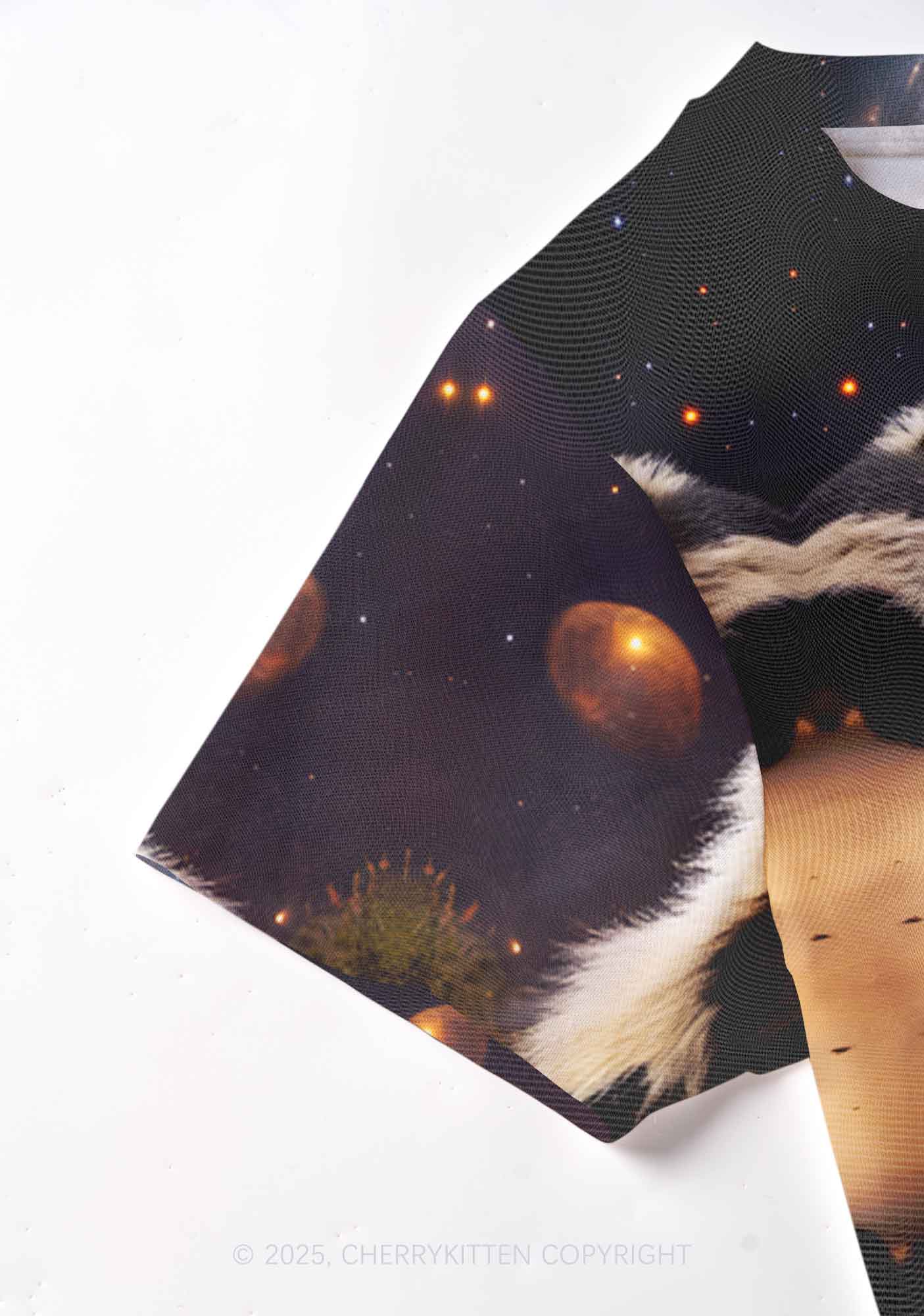 Drunk Badger Y2K Mesh Crop Top Cherrykitten