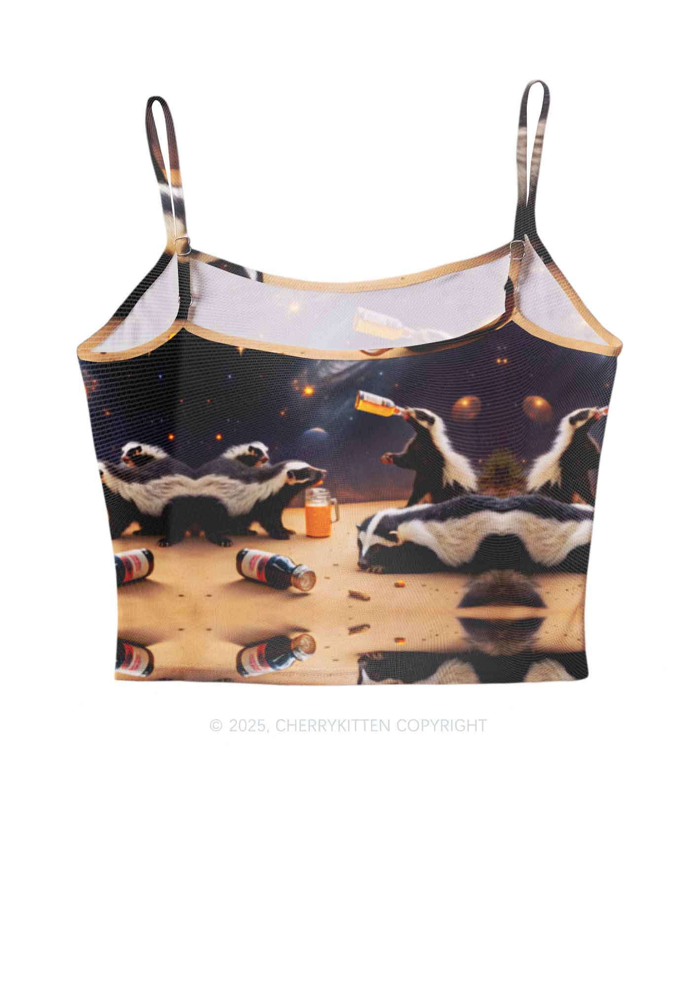 Drunk Badger Y2K Mesh Cami Tank Cherrykitten
