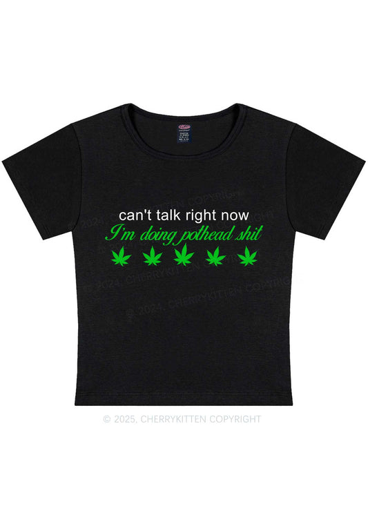Im Doing Pothead Shxt Y2K Baby Tee Cherrykitten