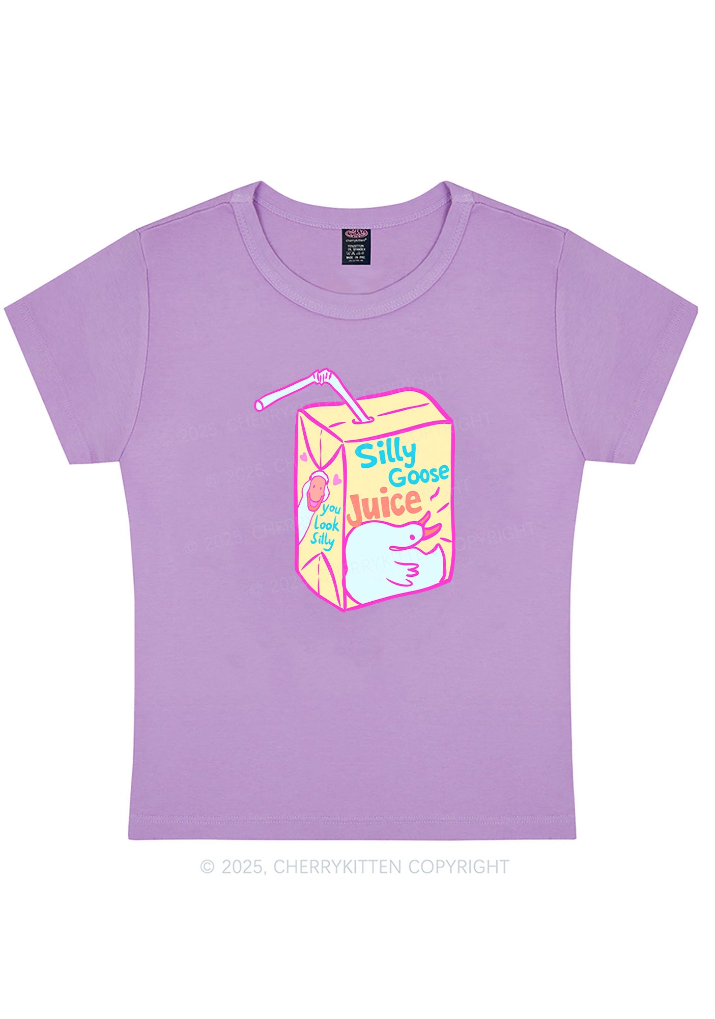 Look Silly Goose Juice Y2K Baby Tee Cherrykitten
