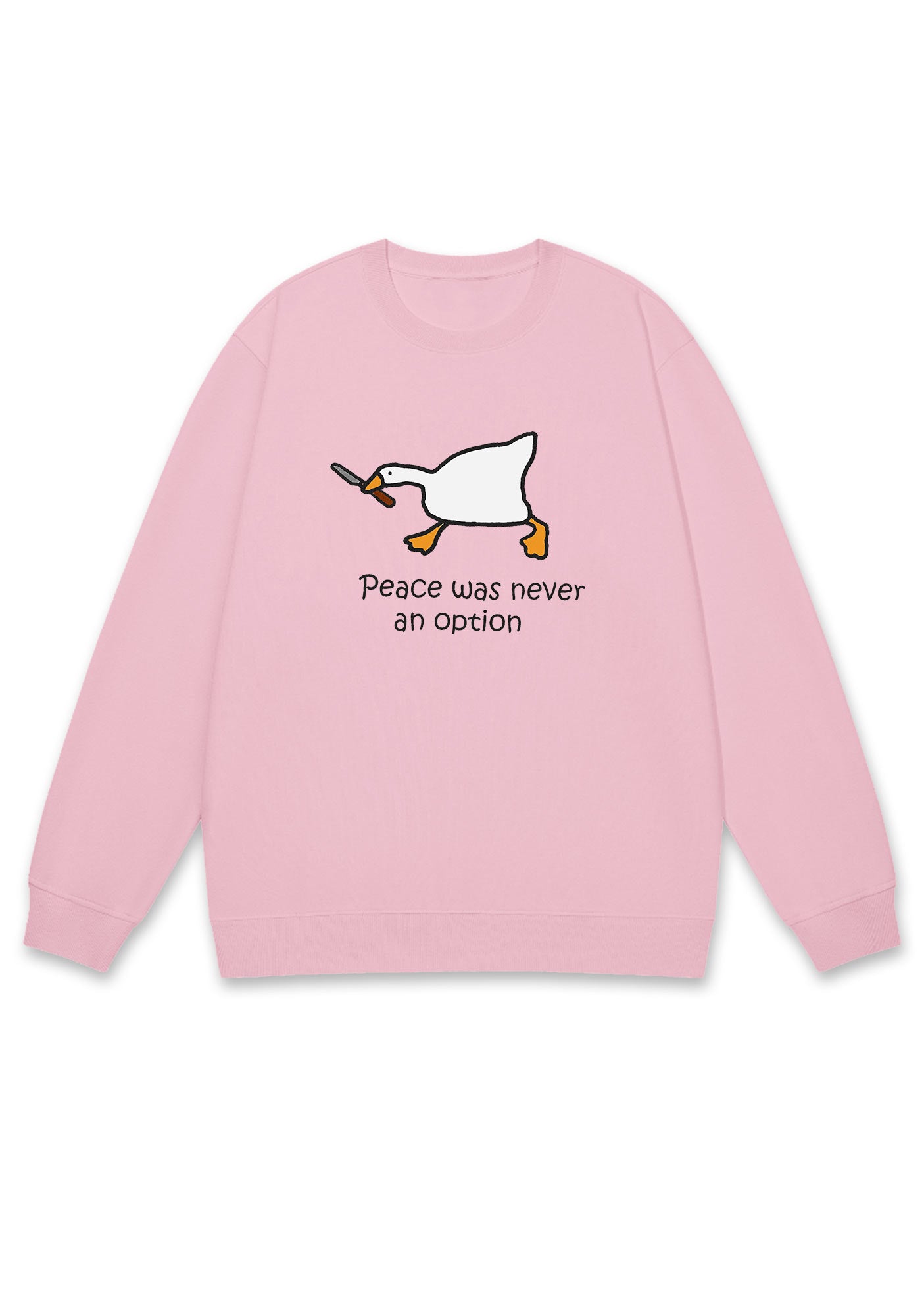 Peace Was Never An Option Y2K Sweatshirt