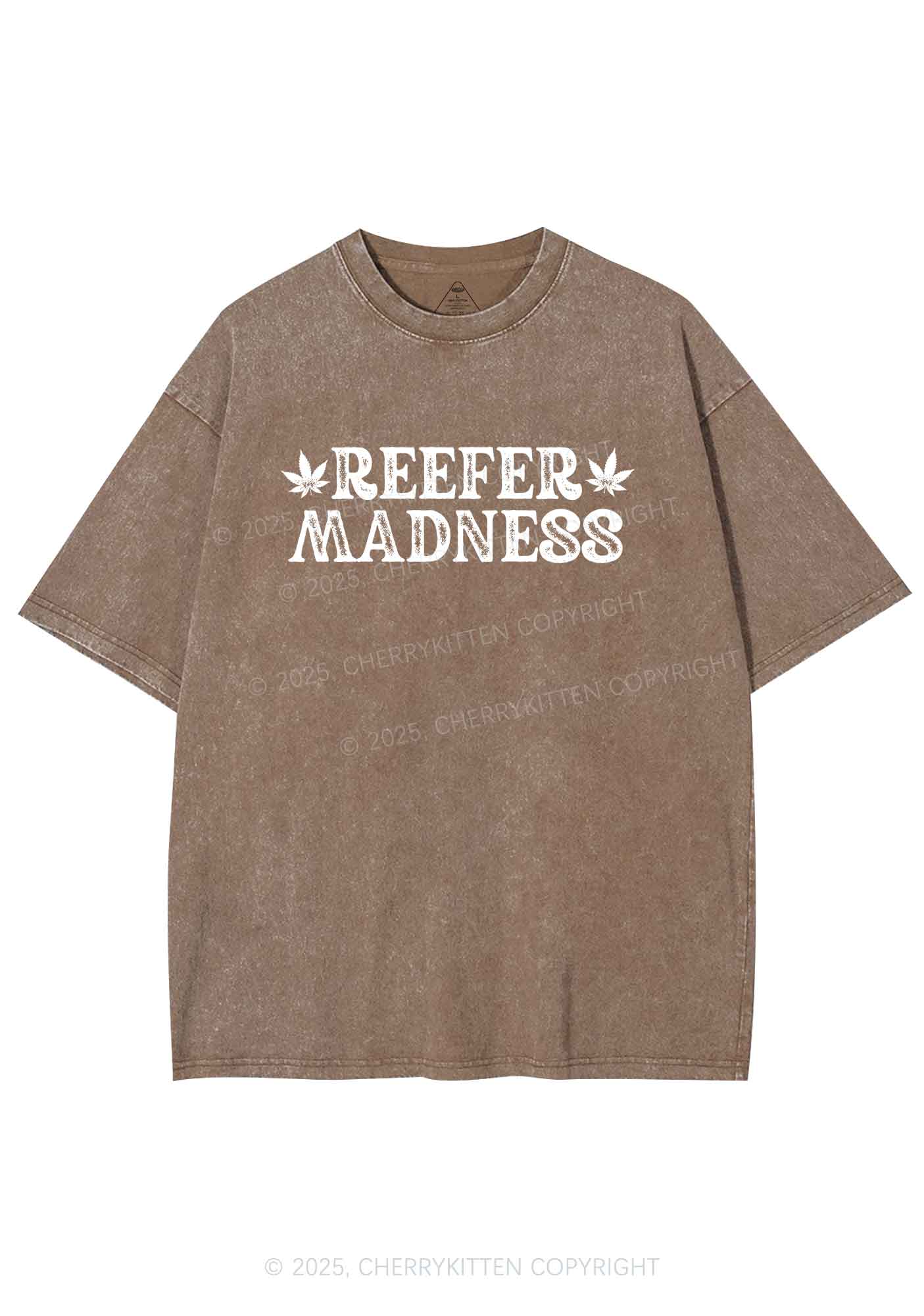 Green Madness Y2K Shirts Washed Tee Cherrykitten