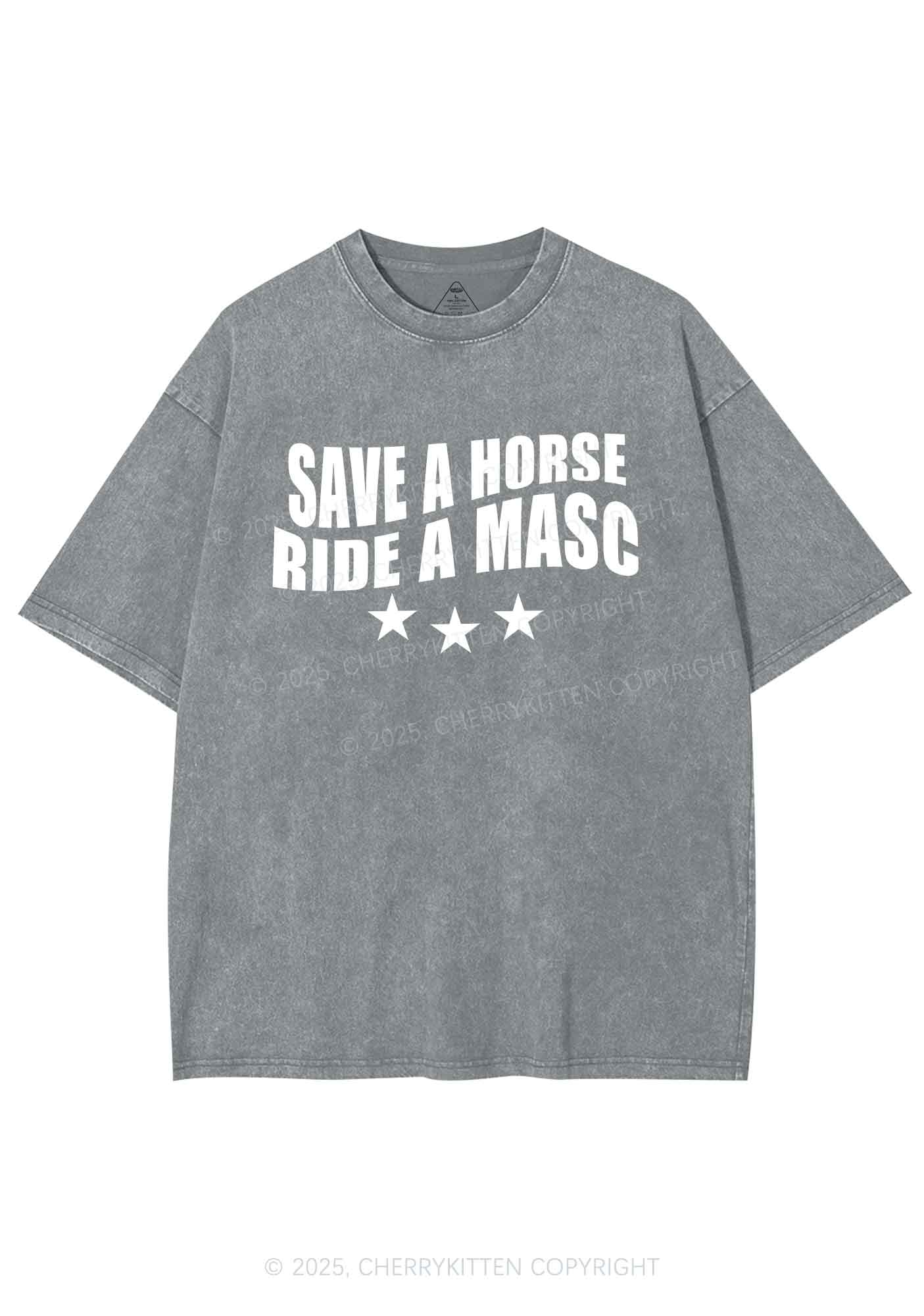 Ride A Masc Pride Y2K Shirts Washed Tee Cherrykitten