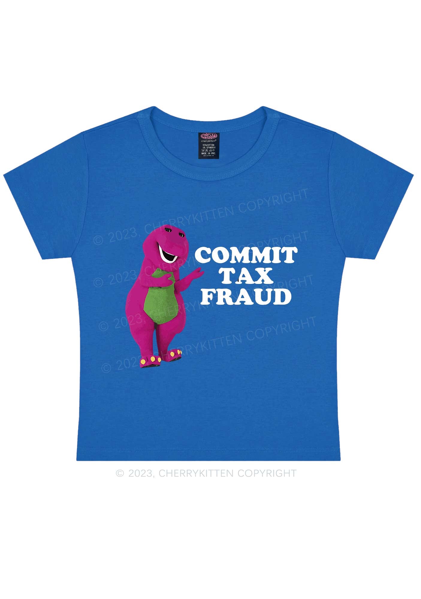 Commit Tax Fraud Y2K Baby Tee