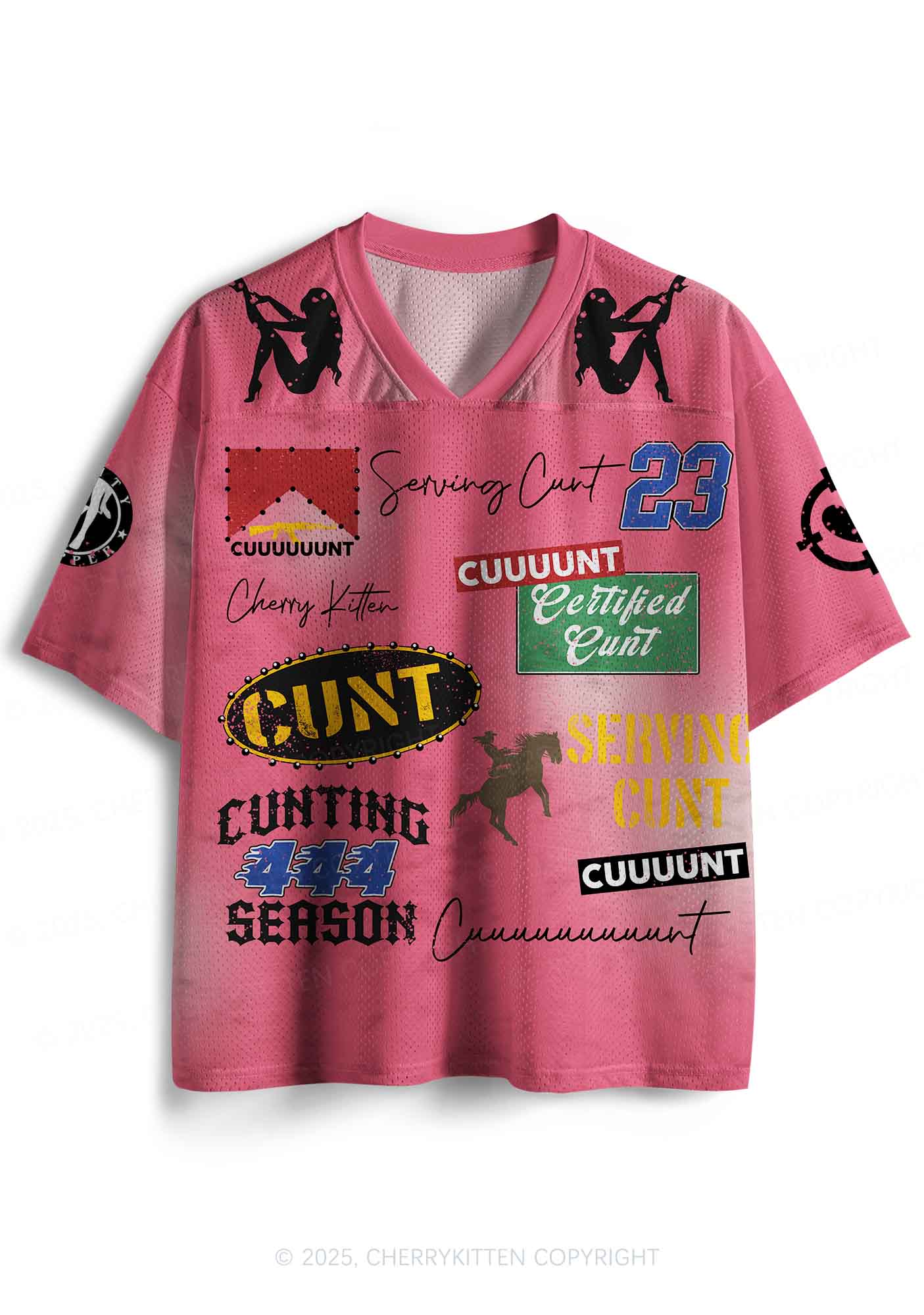 Custom Cxxt Slogan Y2K Sport Jersey Shirts Cherrykitten