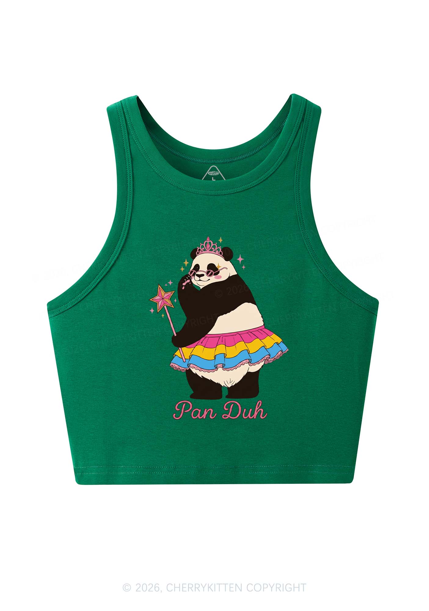 Pan Duh Pride Y2K Crop Tank Top Cherrykitten