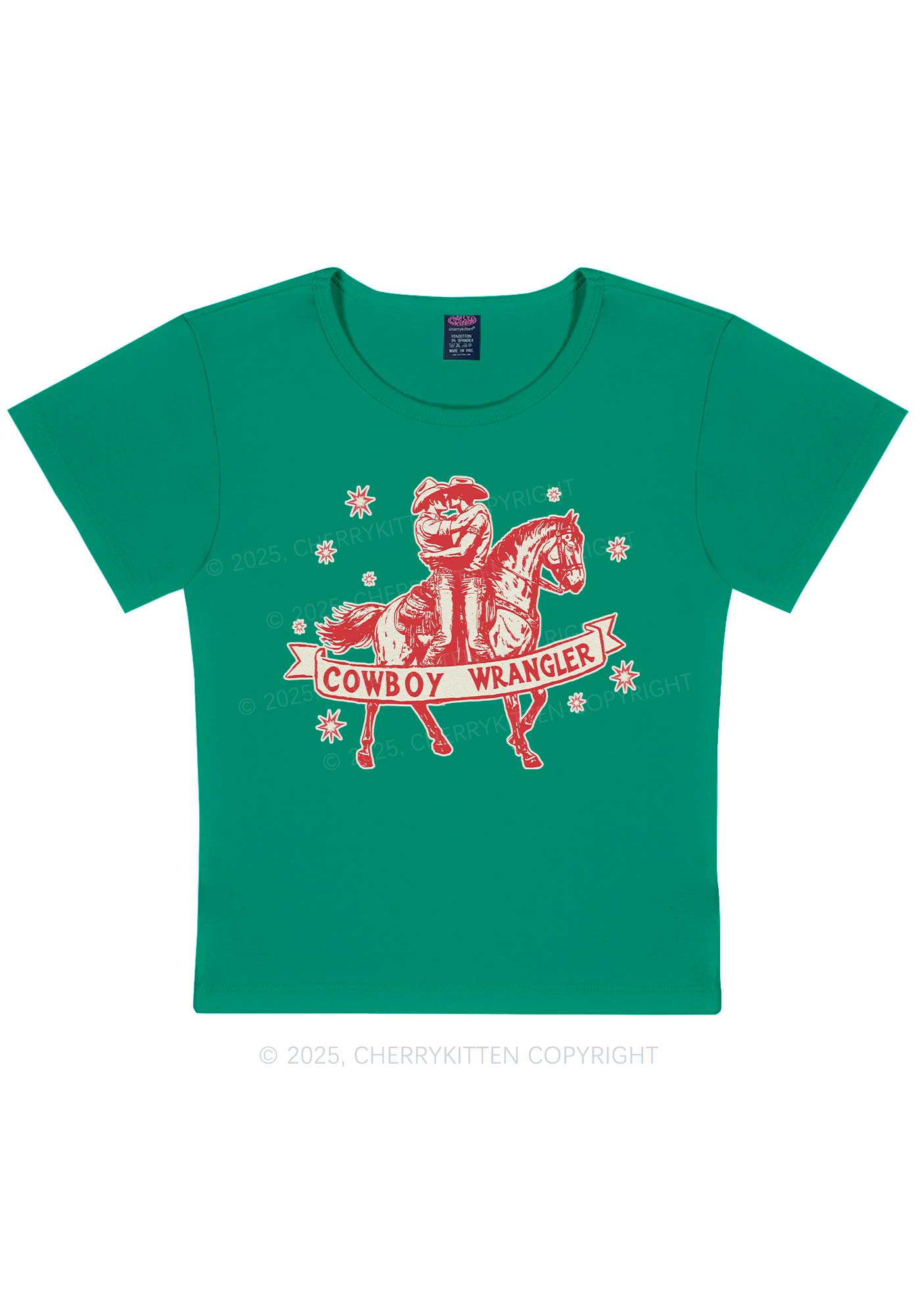 Cowboy Wrangler Pride Y2K Baby Tee Cherrykitten