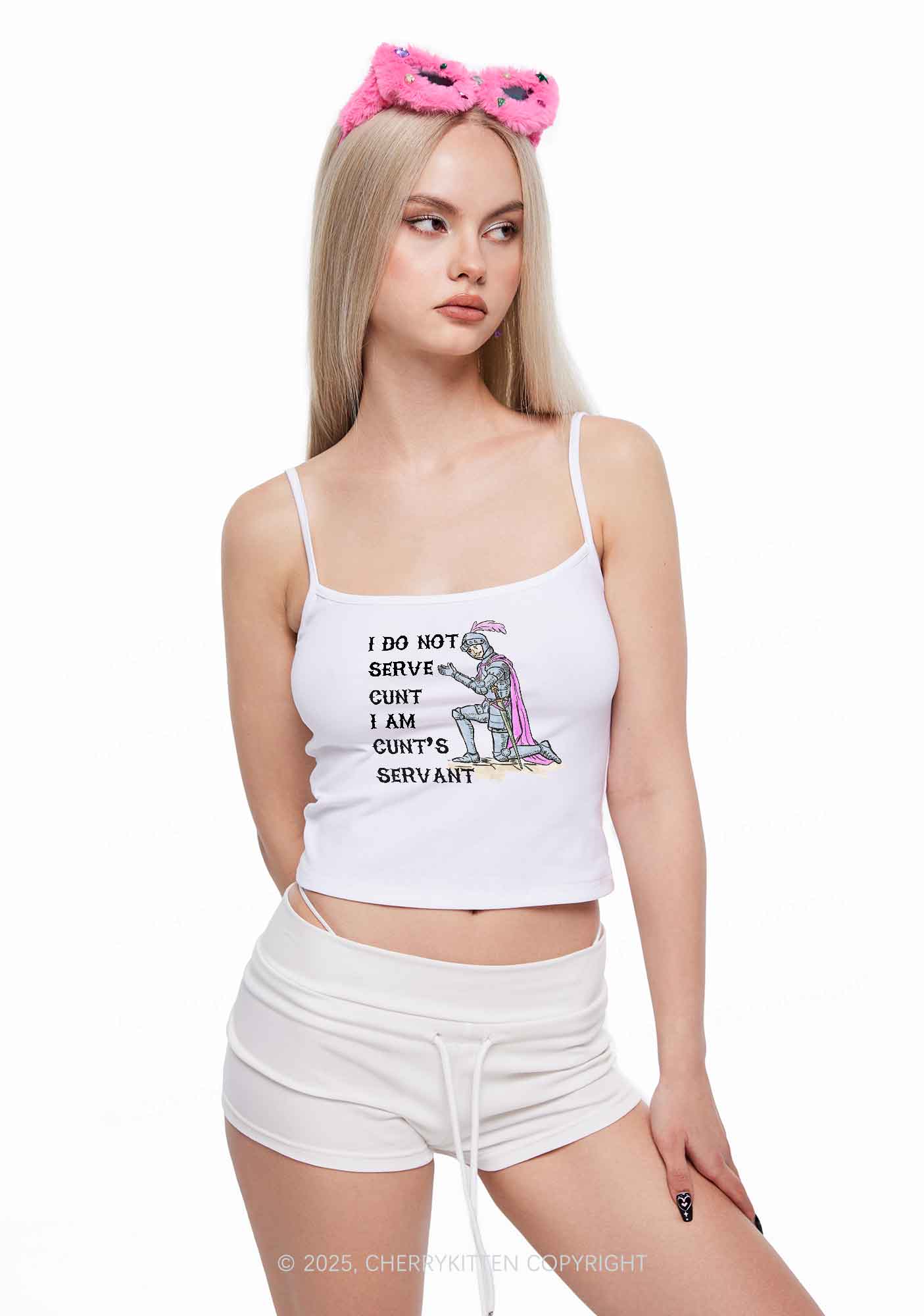 I Am Cxxt Servant Y2K Spaghetti Strap Cami Cherrykitten