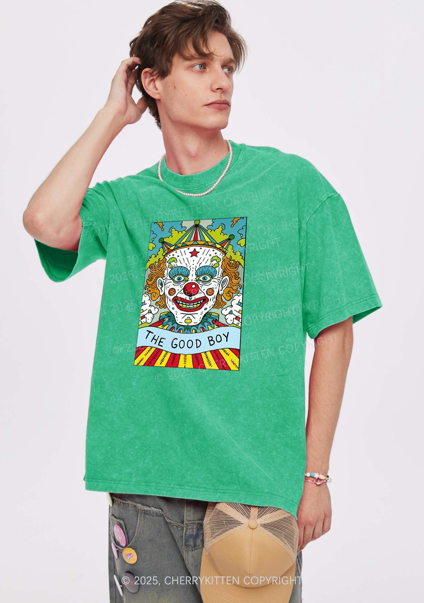 The Good Boy Y2K Washed Tee Cherrykitten