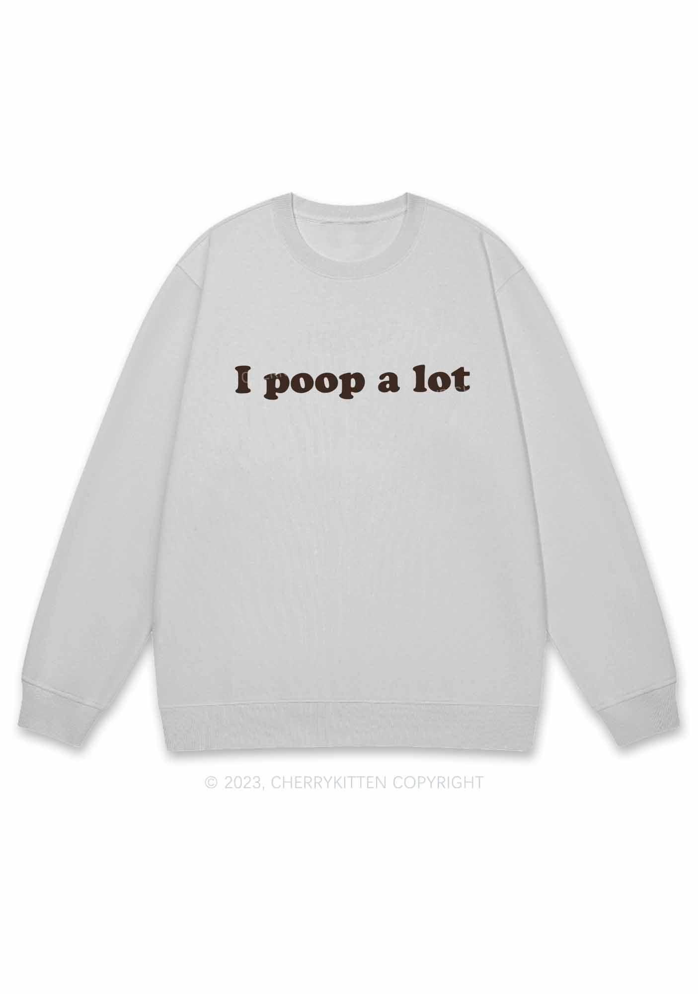 Poop A Lot Y2K Sweatshirt Cherrykitten
