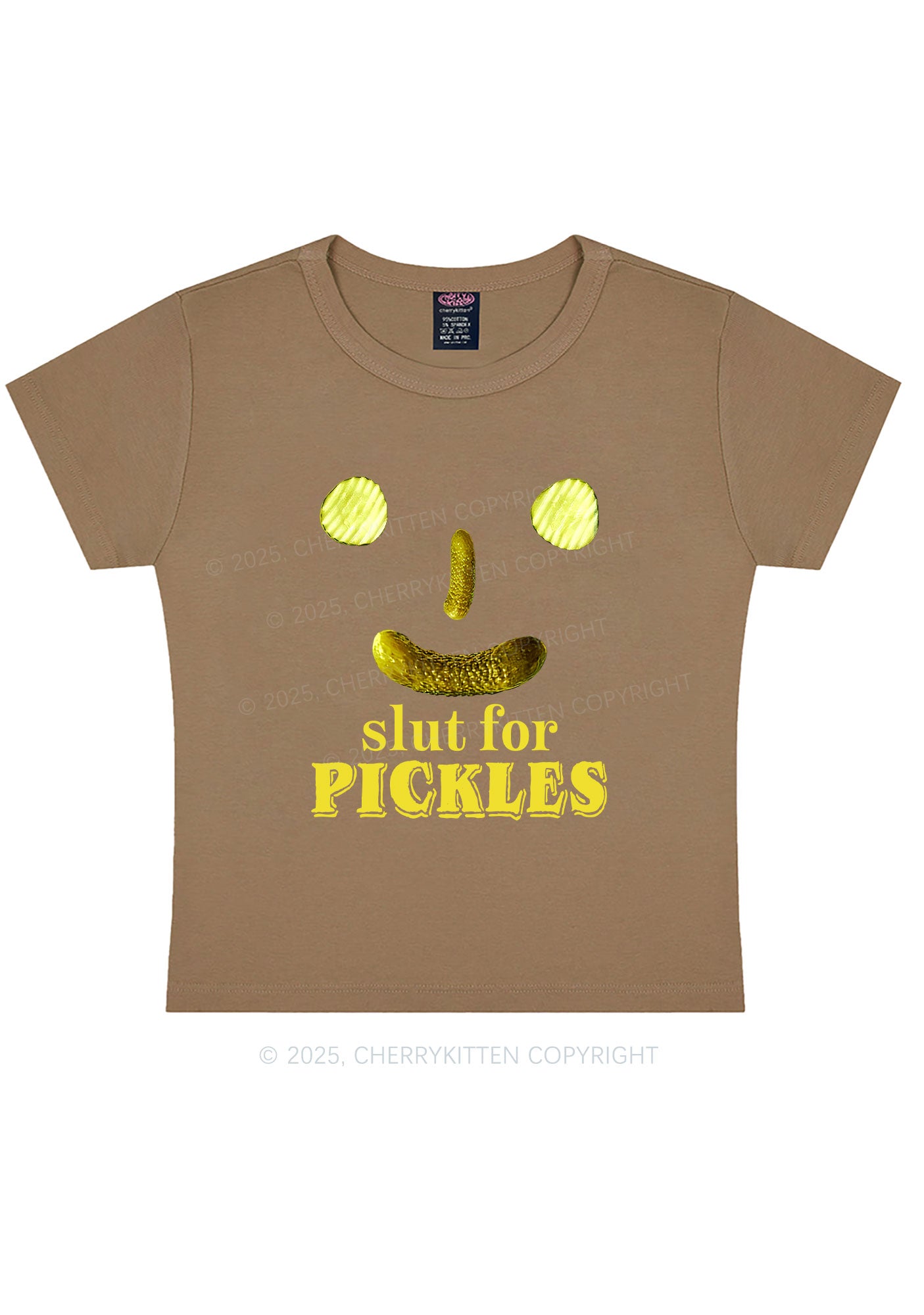 Slxt For Pickles Y2K Baby Tee Cherrykitten