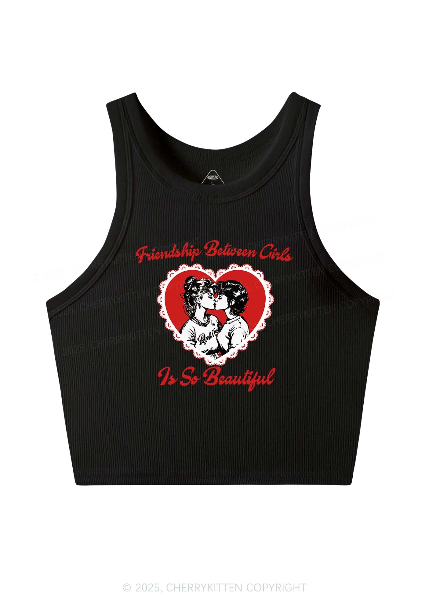 Friendship Between Girls Pride Y2K Crop Tank Top Cherrykitten