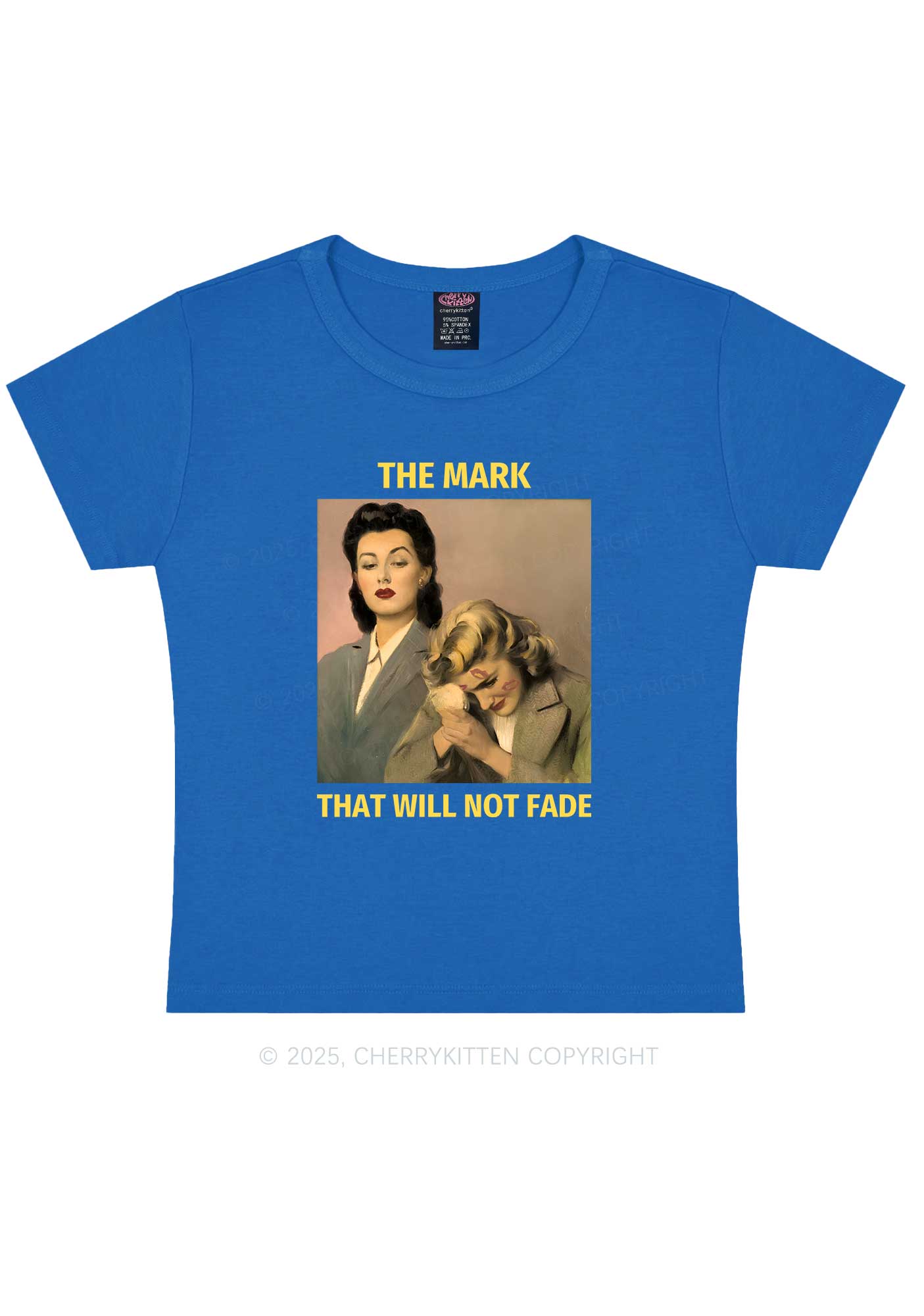 Mark Will Not Fade Pride Y2K Baby Tee Cherrykitten