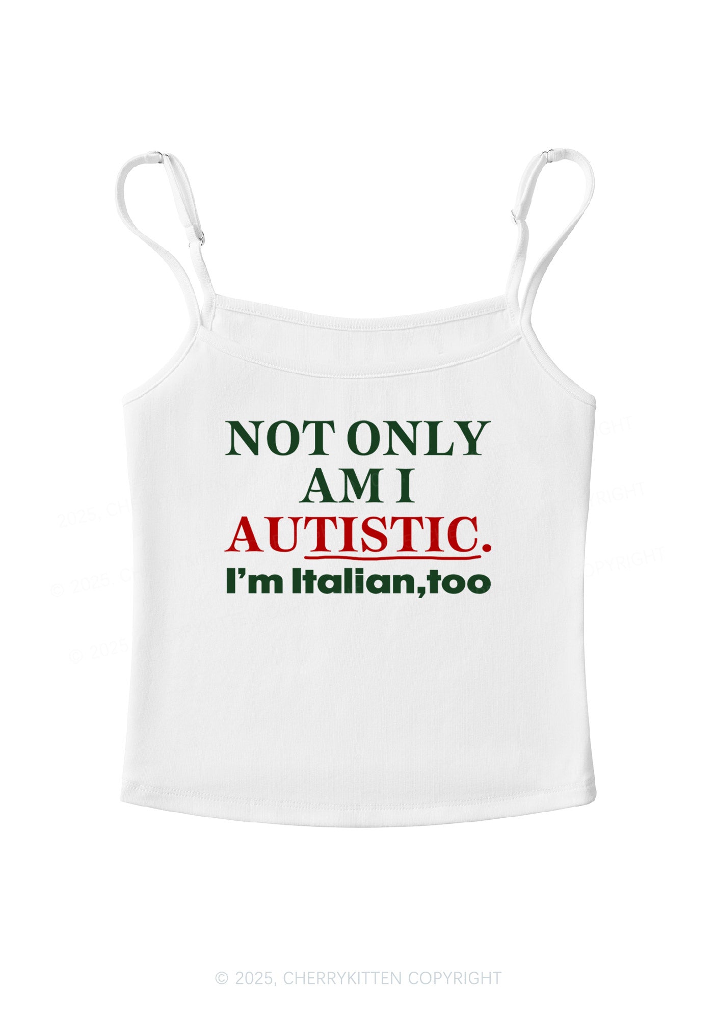 Not Only Autistic Y2K Spaghetti Strap Cami Cherrykitten