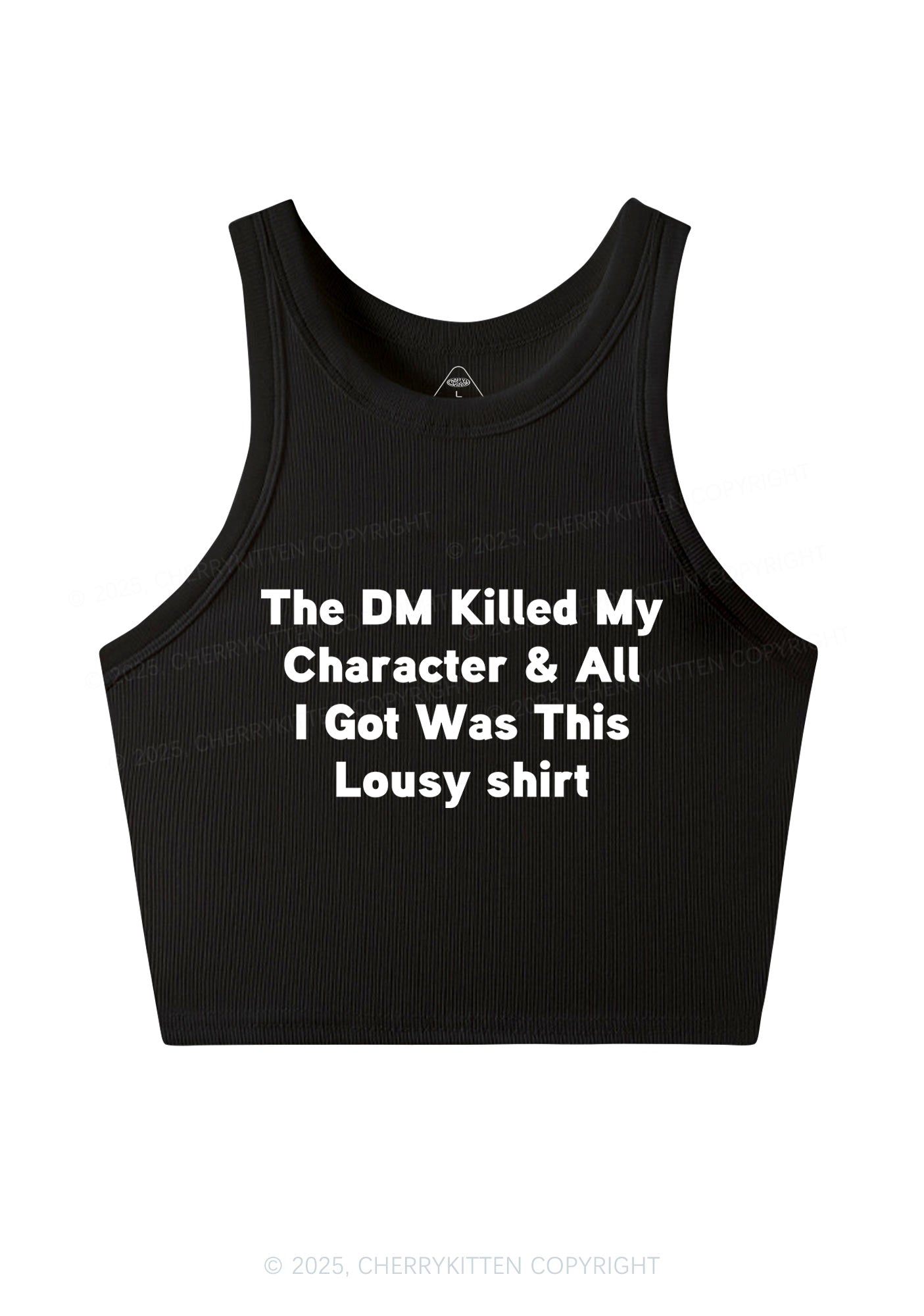 Killed Character I Got Lousy Y2K Crop Tank Top Cherrykitten
