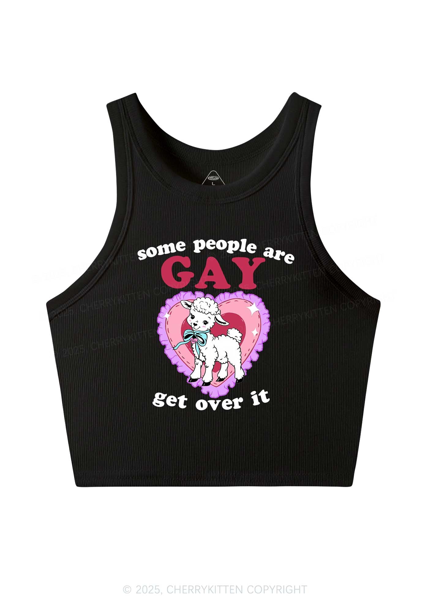 Some People Are Gay Pride Y2K Crop Tank Top Cherrykitten