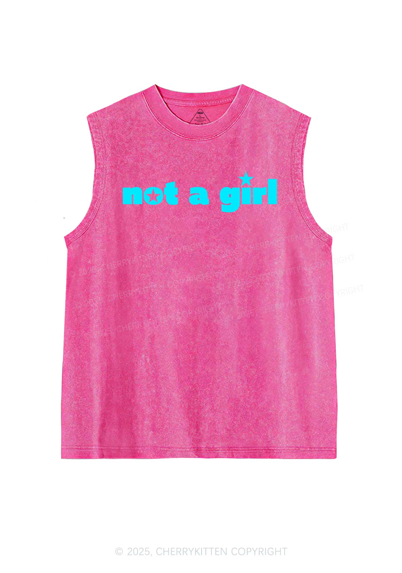 Not A Girl Y2K Washed Muscle Tank Cherrykitten