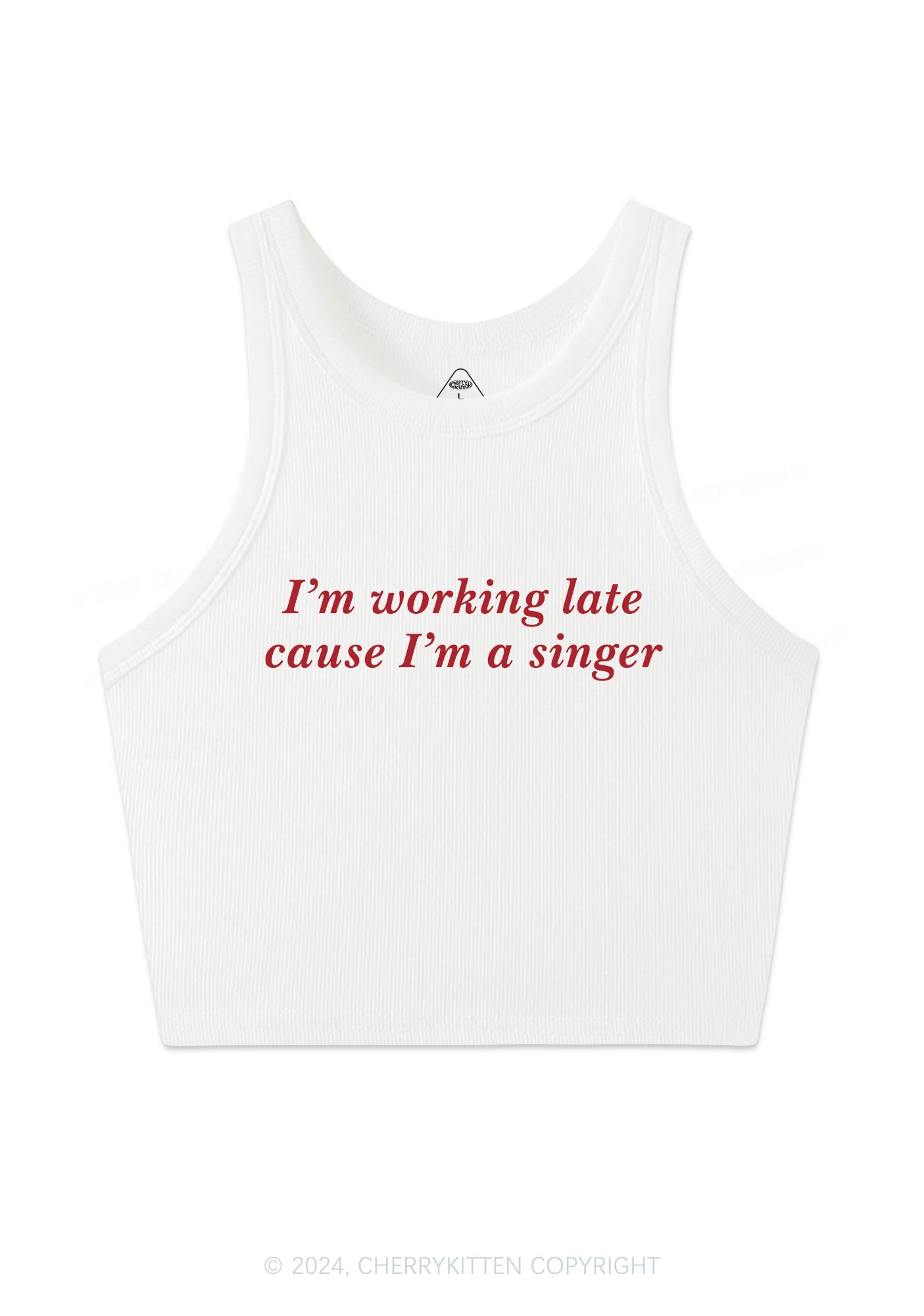 I'm A Singer Y2K Crop Tank Top Cherrykitten