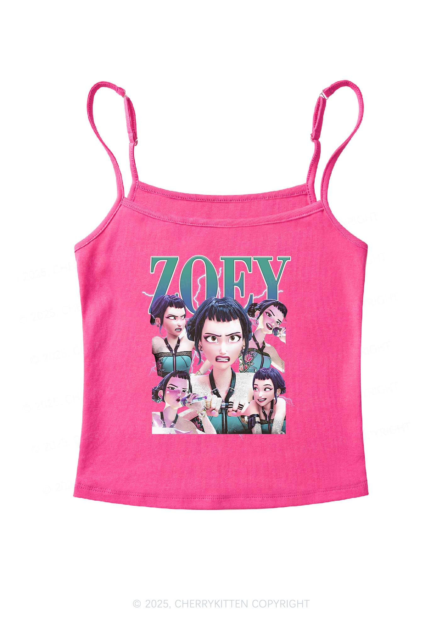 Kpop Girl Y2K Spaghetti Strap Cami Cherrykitten