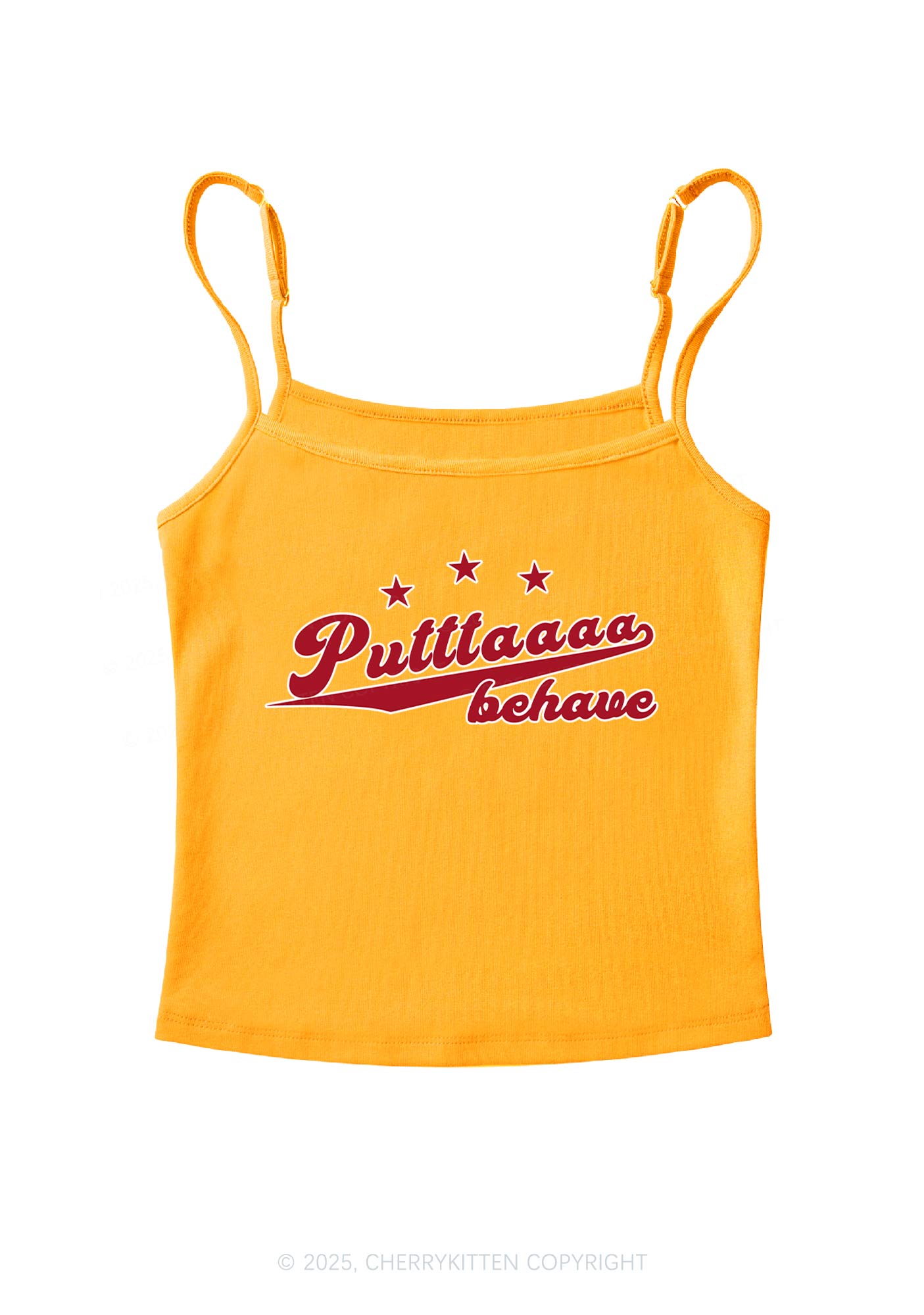 Putttaaaa Behave Y2K Spaghetti Strap Cami Cherrykitten
