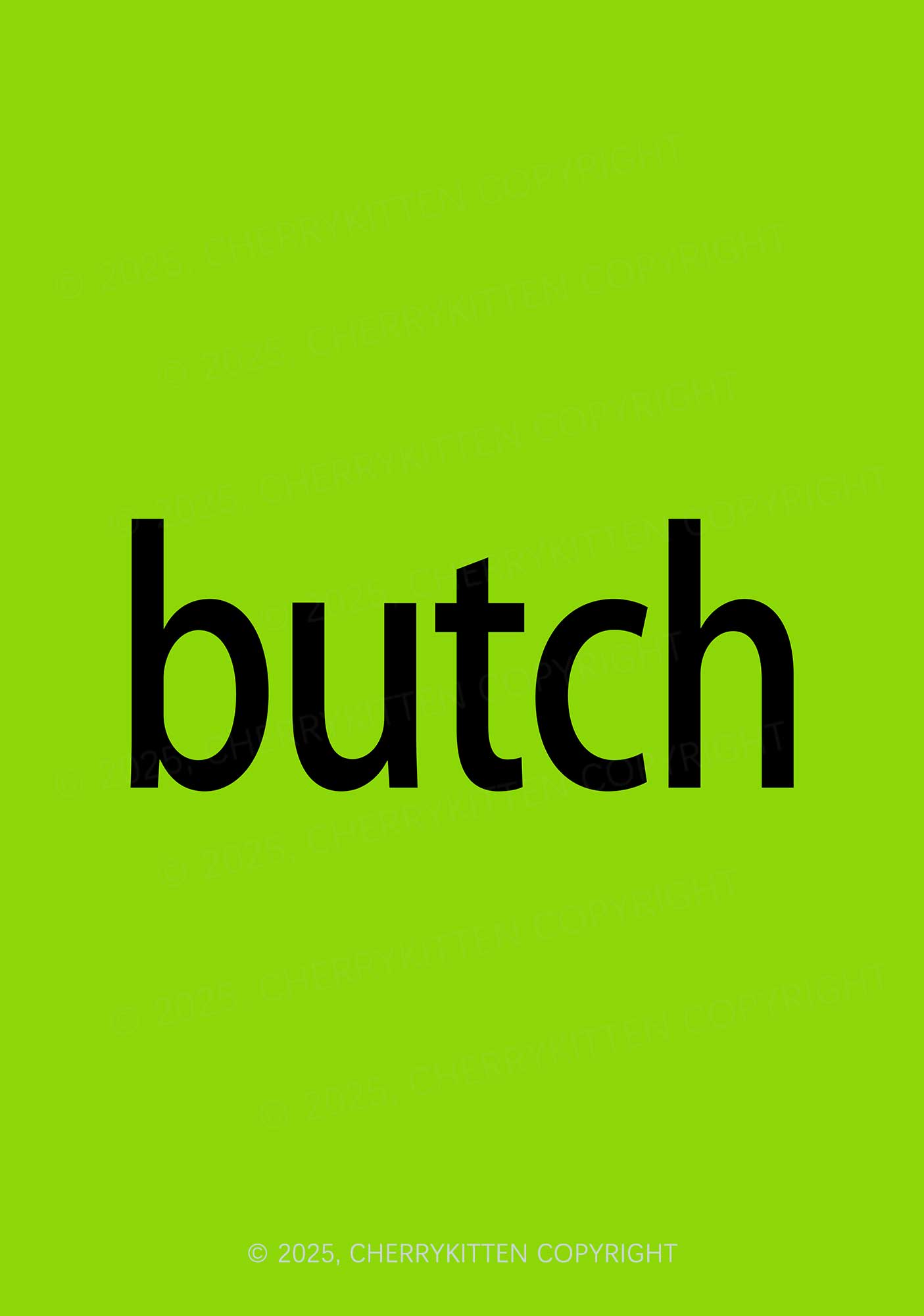 Green Butch Pride 1Pc Y2K Pin Badge Cherrykitten
