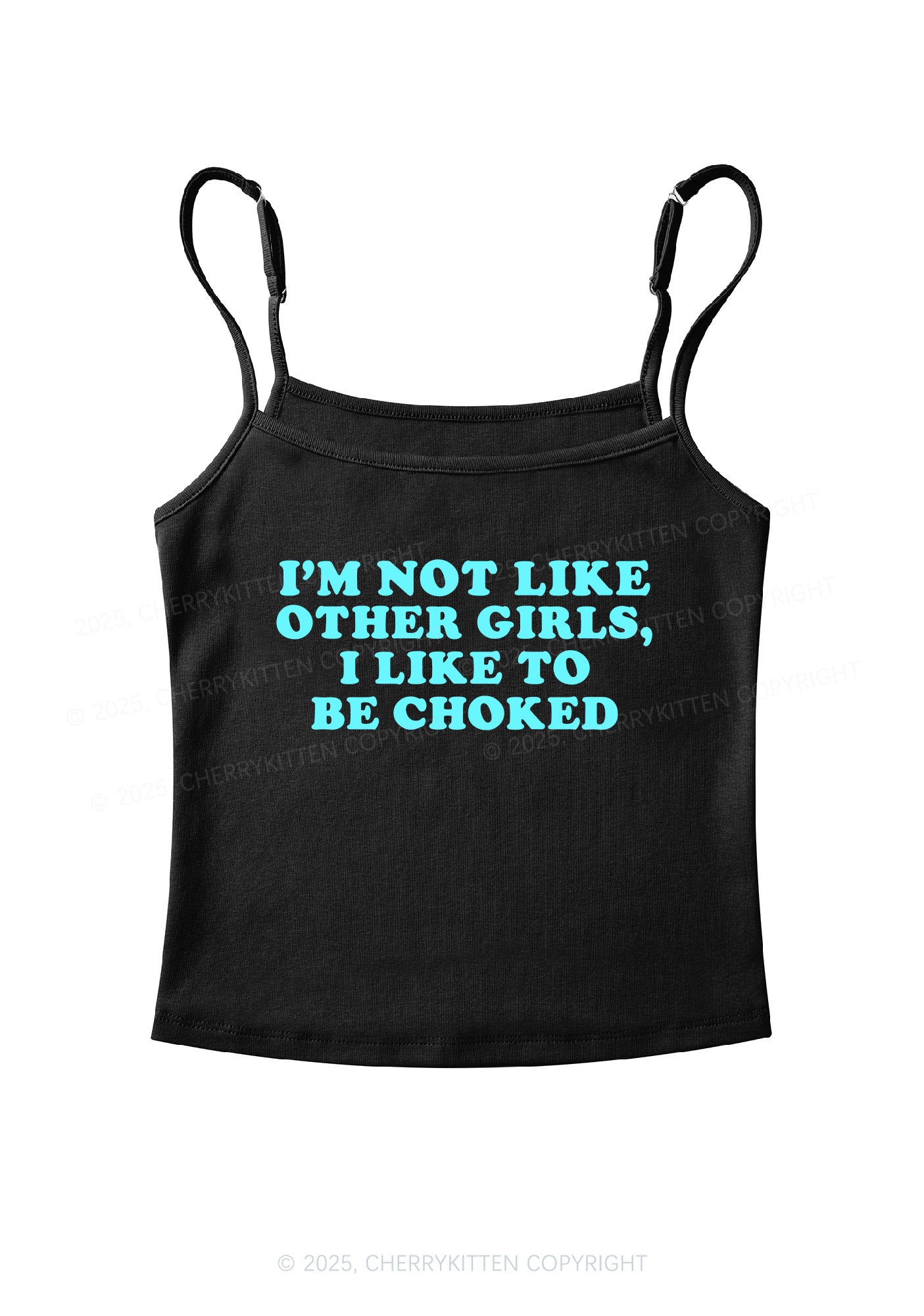 I Like To Be Choked Y2K Spaghetti Strap Cami Cherrykitten