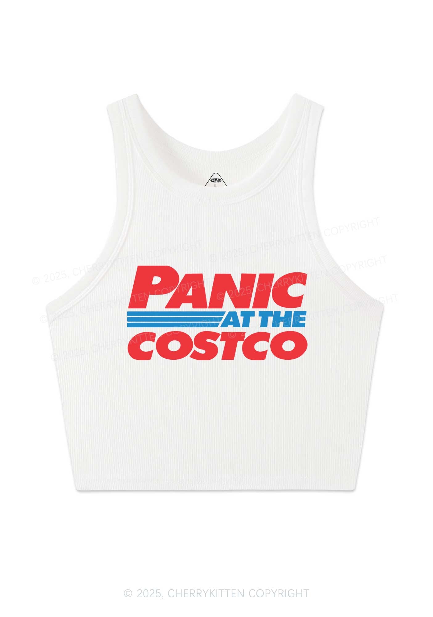 Panic Costco Y2K Crop Tank Top Cherrykitten