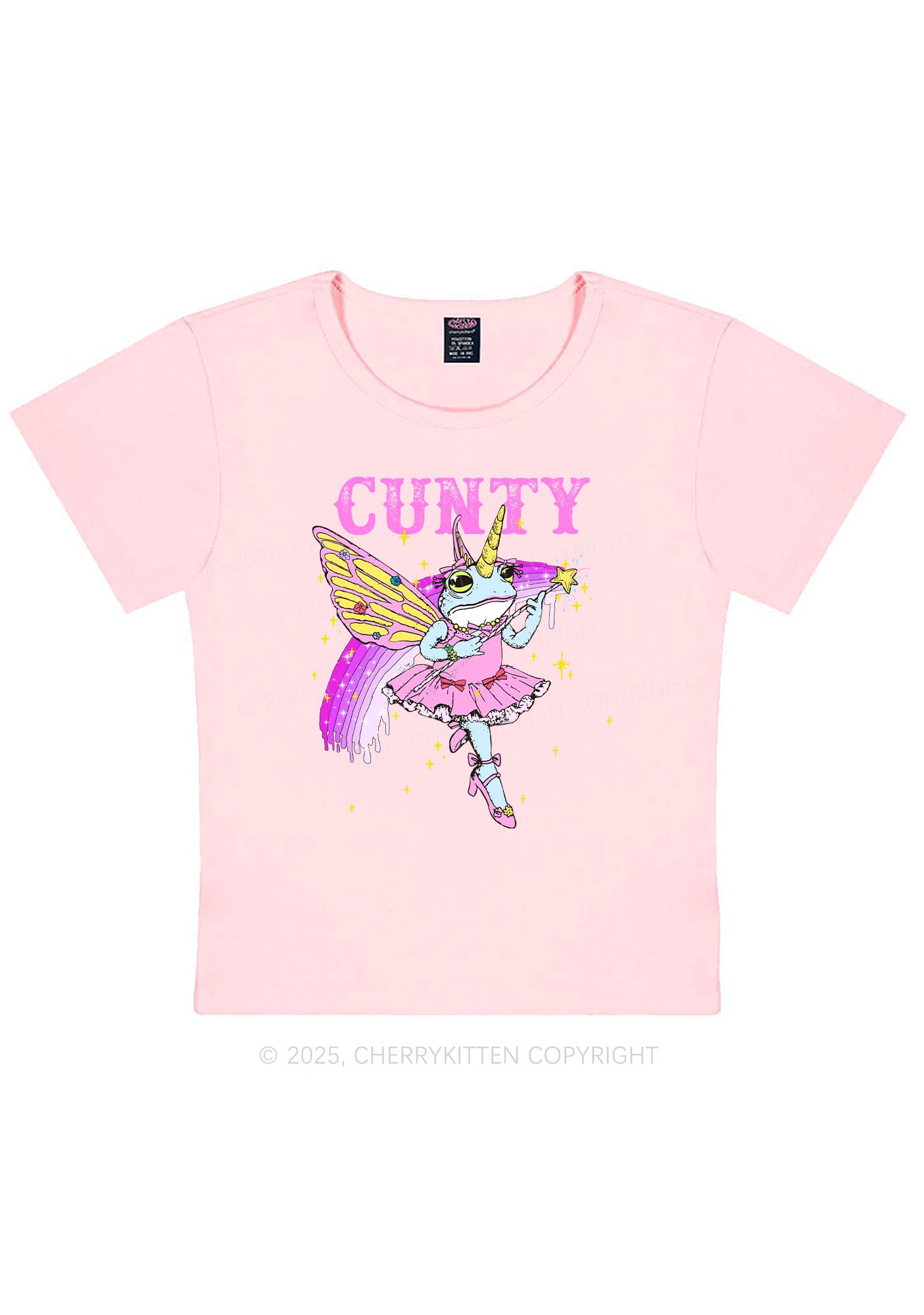 Cxxty Fairy Frog Y2K Baby Tee Cherrykitten