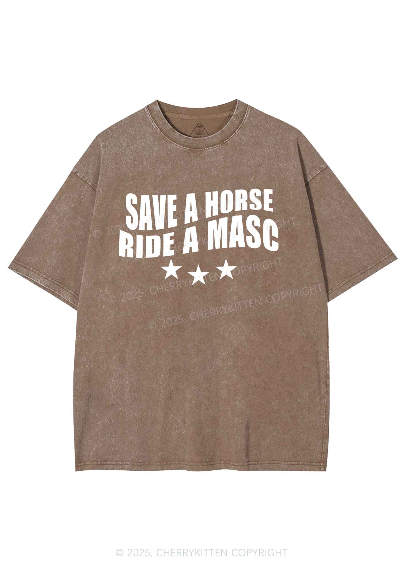 Ride A Masc Pride Y2K Shirts Washed Tee Cherrykitten