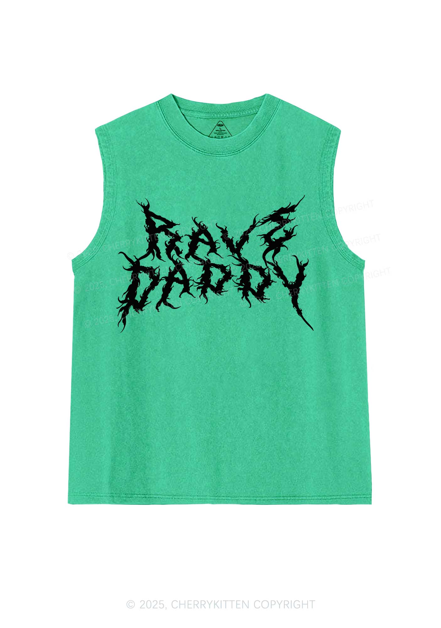Rave Daddy Y2K Washed Muscle Tank Cherrykitten