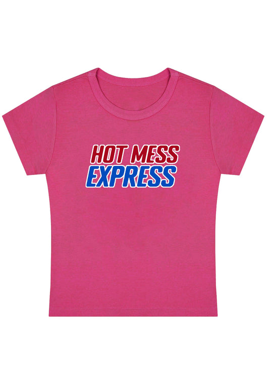 Hot Mess Express Y2K Baby Tee
