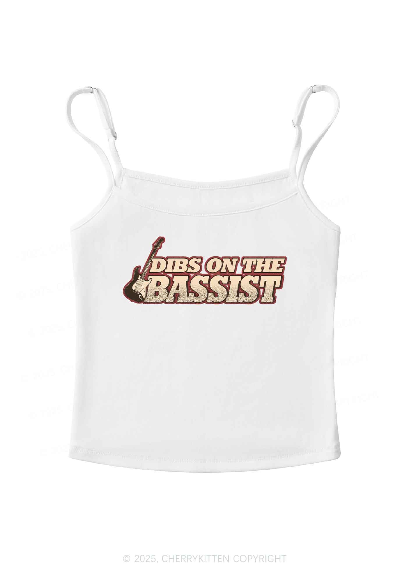 Dibs On The Bassist Y2K Spaghetti Strap Cami Cherrykitten