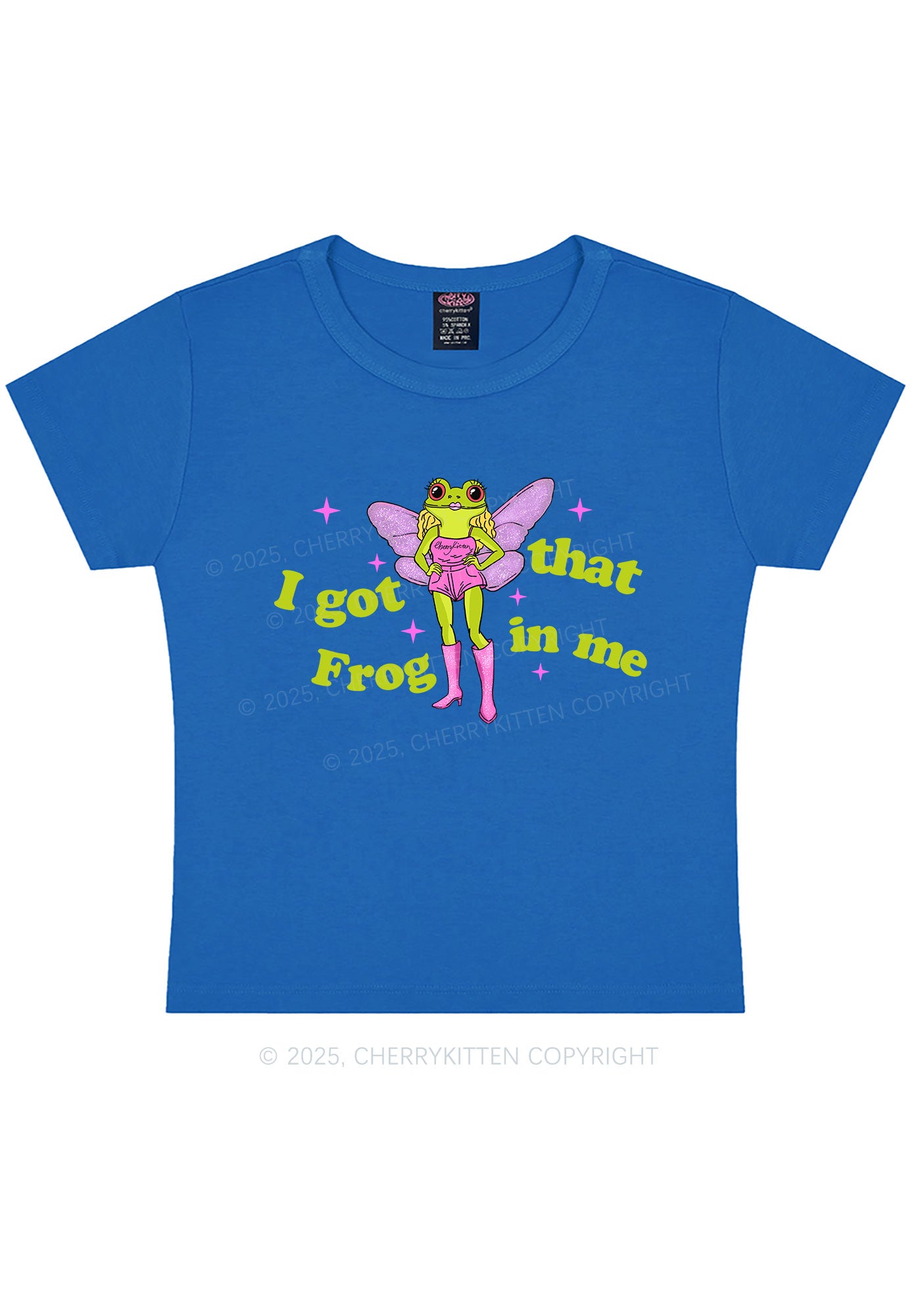 I Got That Frog Y2K Baby Tee Cherrykitten