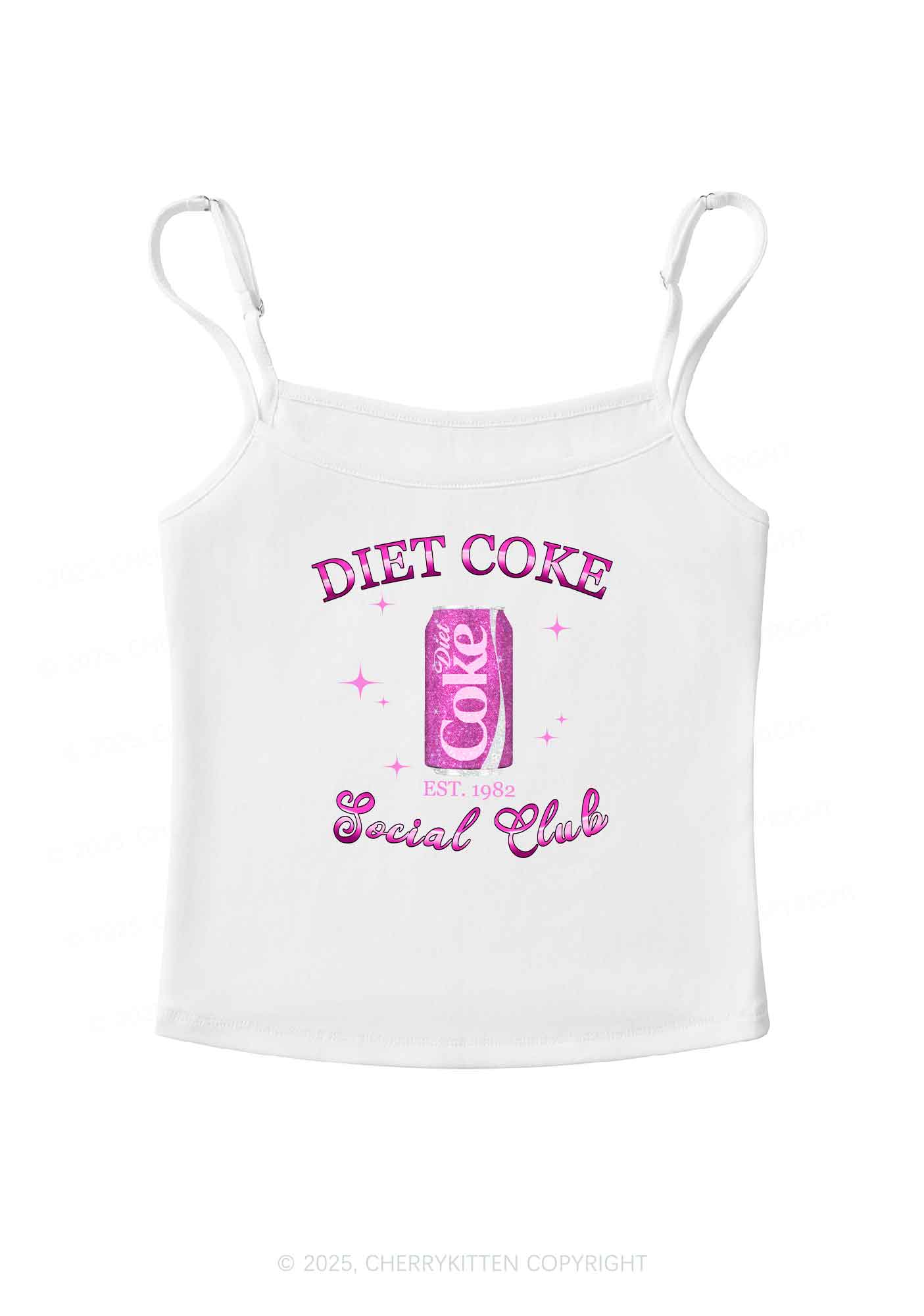 Diet Coke Social Club Y2K Spaghetti Strap Cami Cherrykitten
