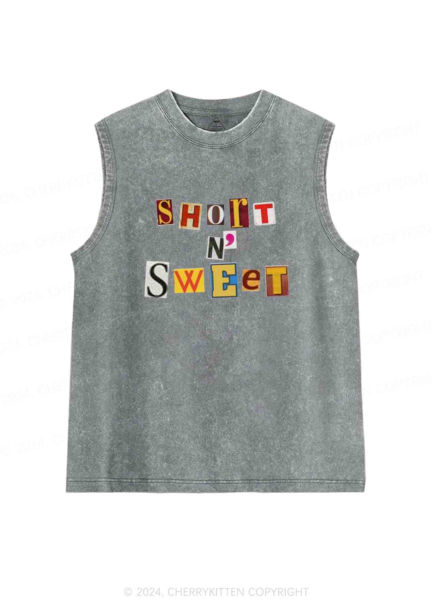 Short N Sweet Y2K Washed Tank Cherrykitten