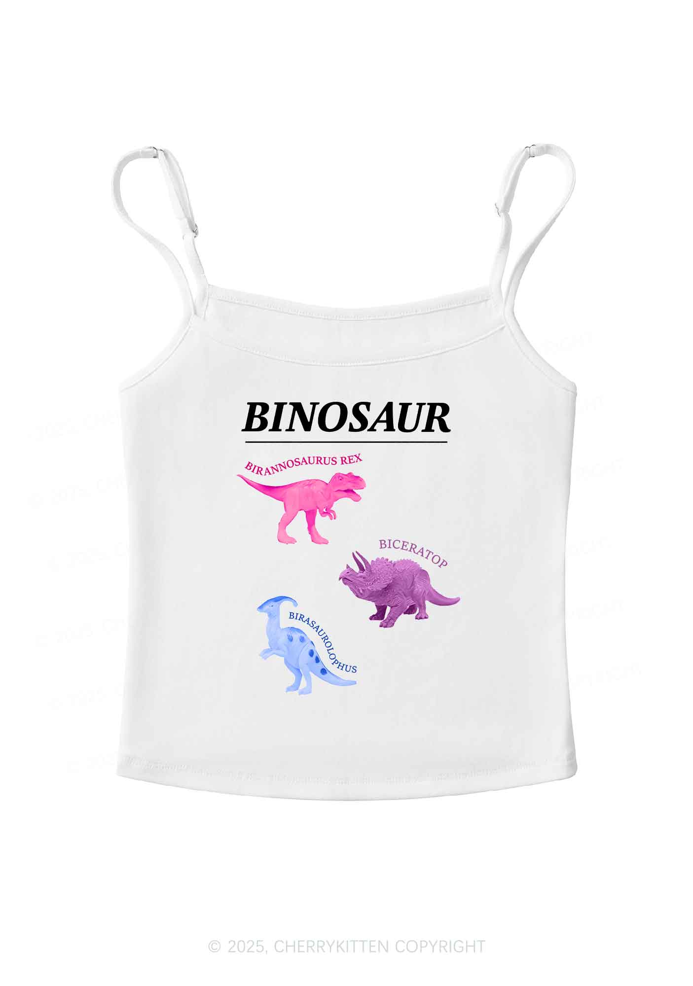 Binosaur Pride Y2K Spaghetti Strap Cami Cherrykitten