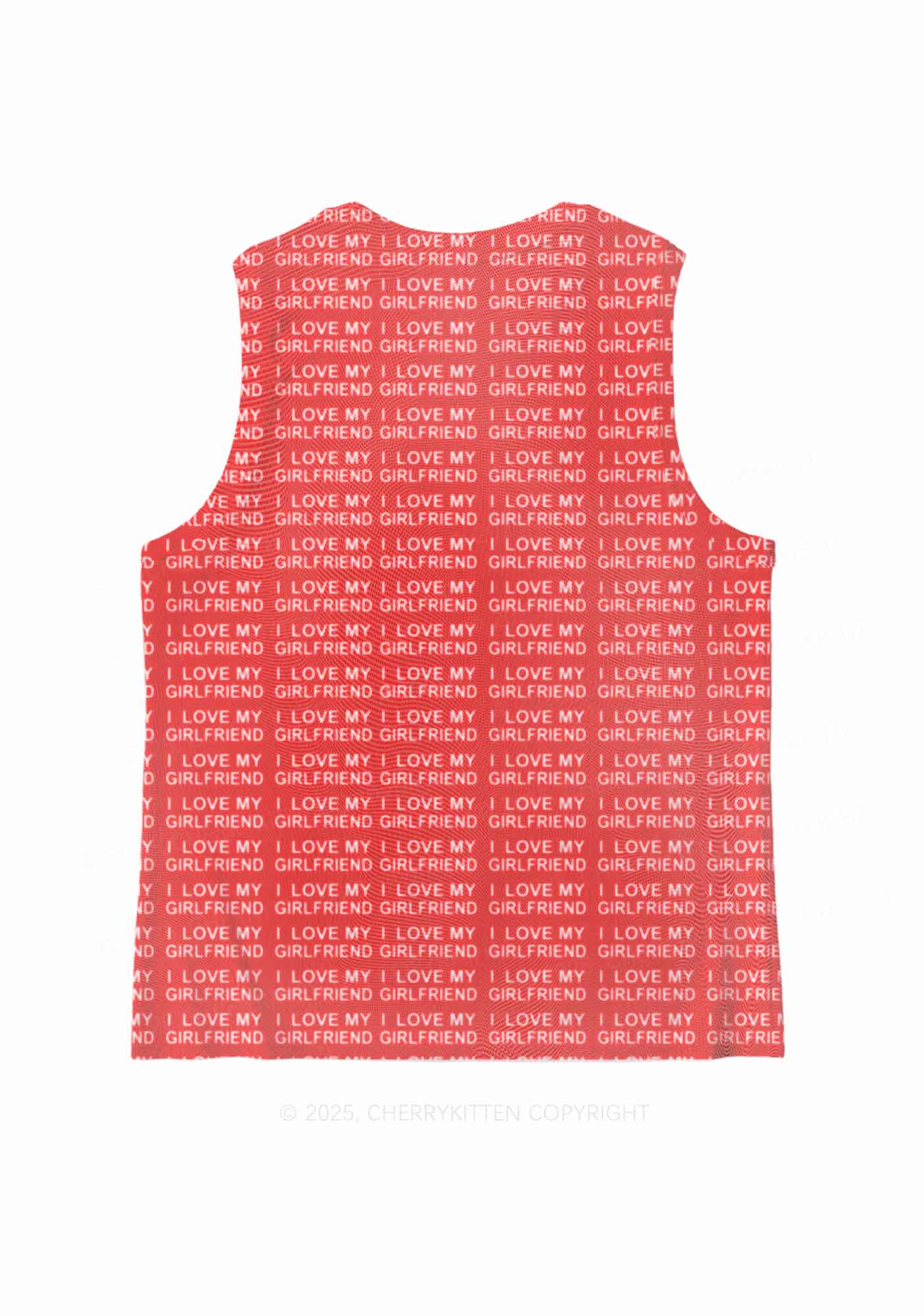 I Love My Girlfriend Y2K Mesh Muscle Tank Cherrykitten
