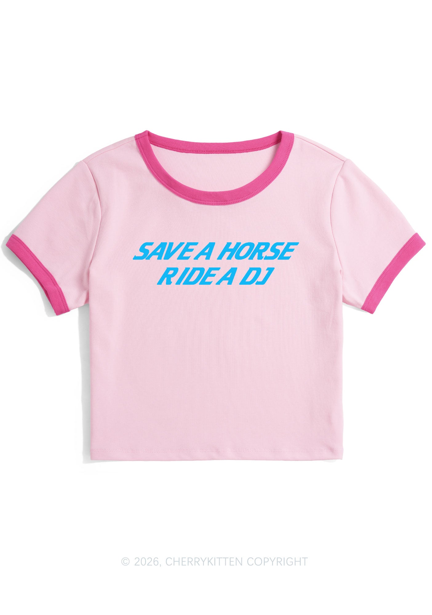 Ride A DJ Y2K Ringer Tee Cherrykitten