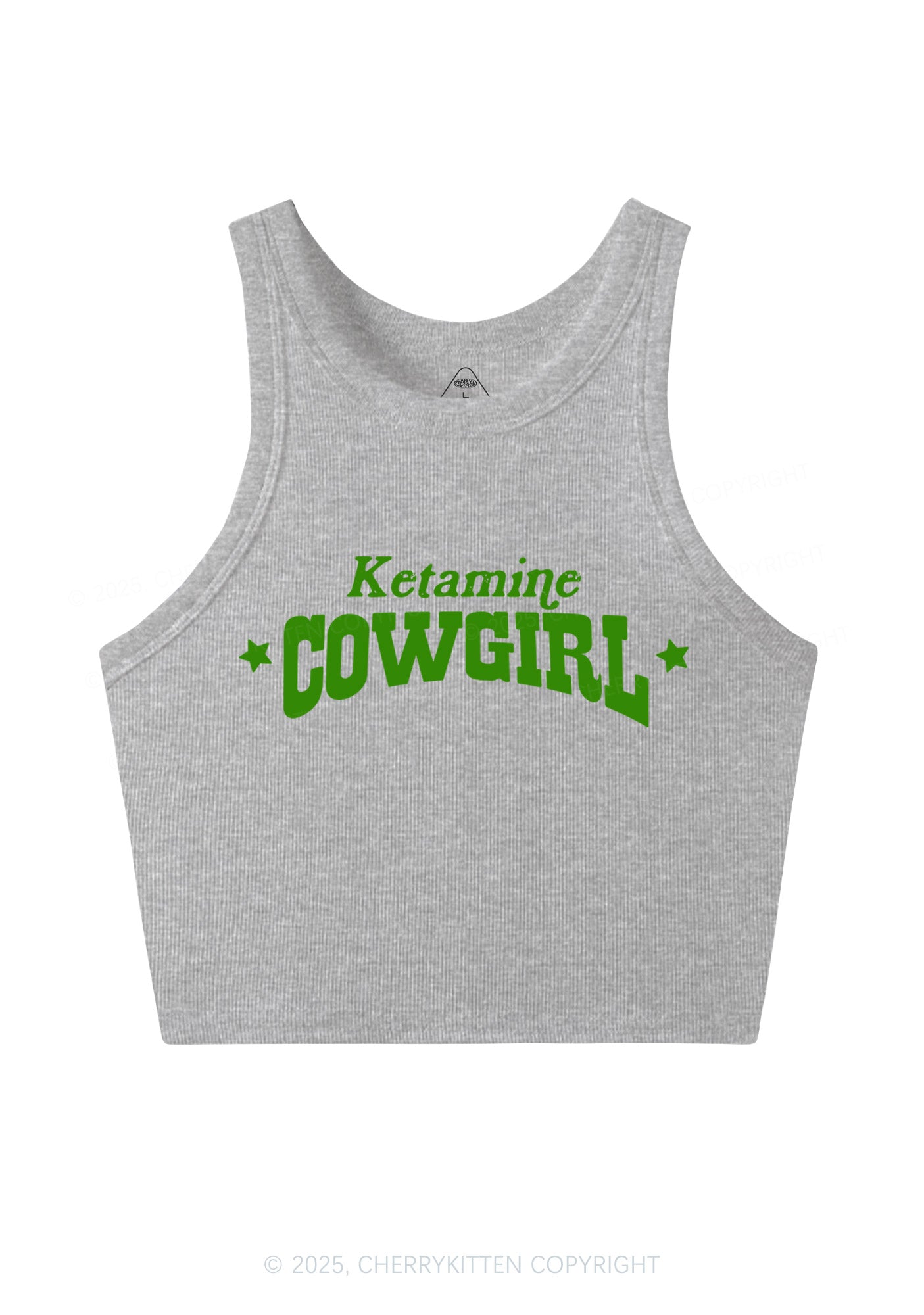 K Star Cowgirl Y2K Crop Tank Top Cherrykitten